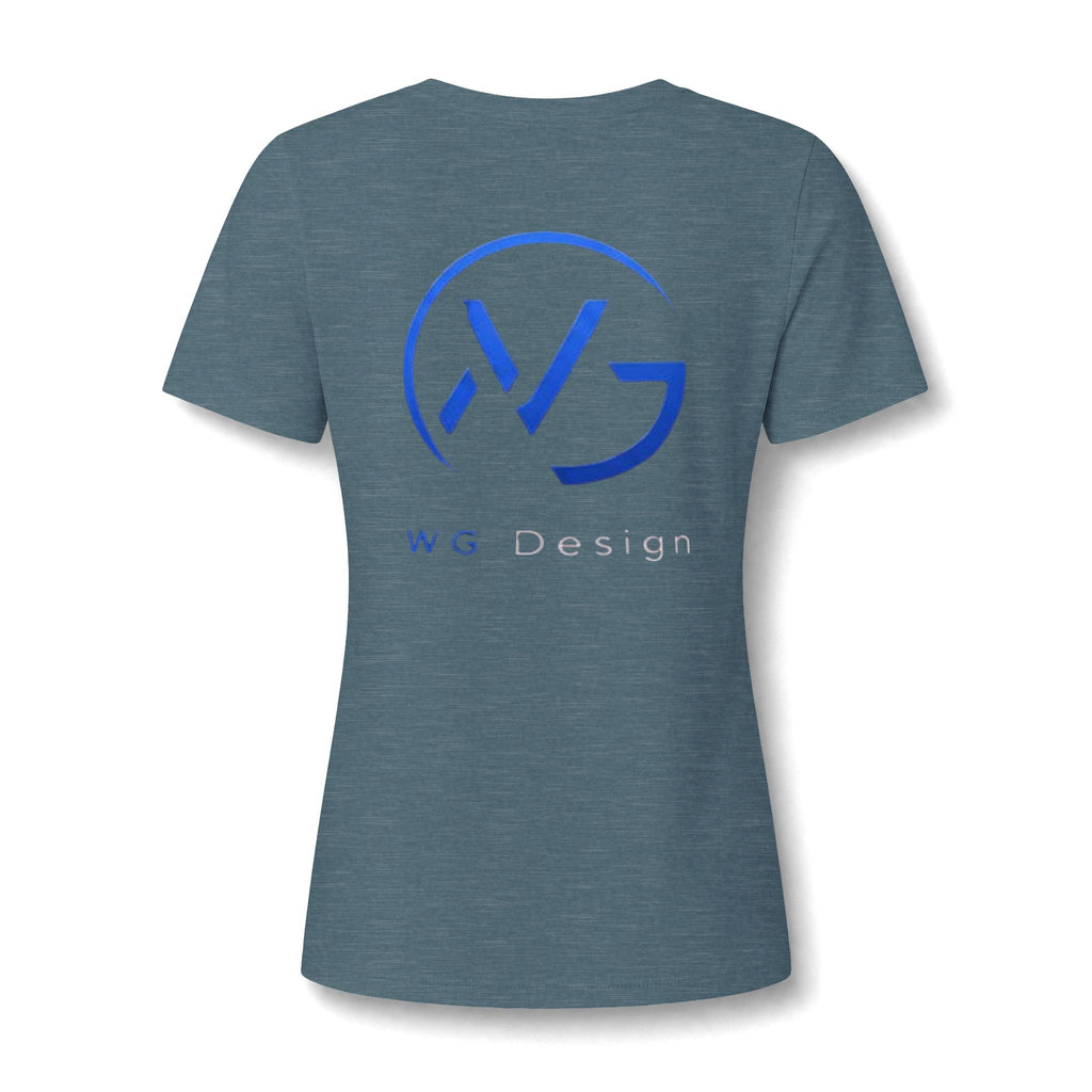 Women's Relaxed Heather CVC V-Neck Tee