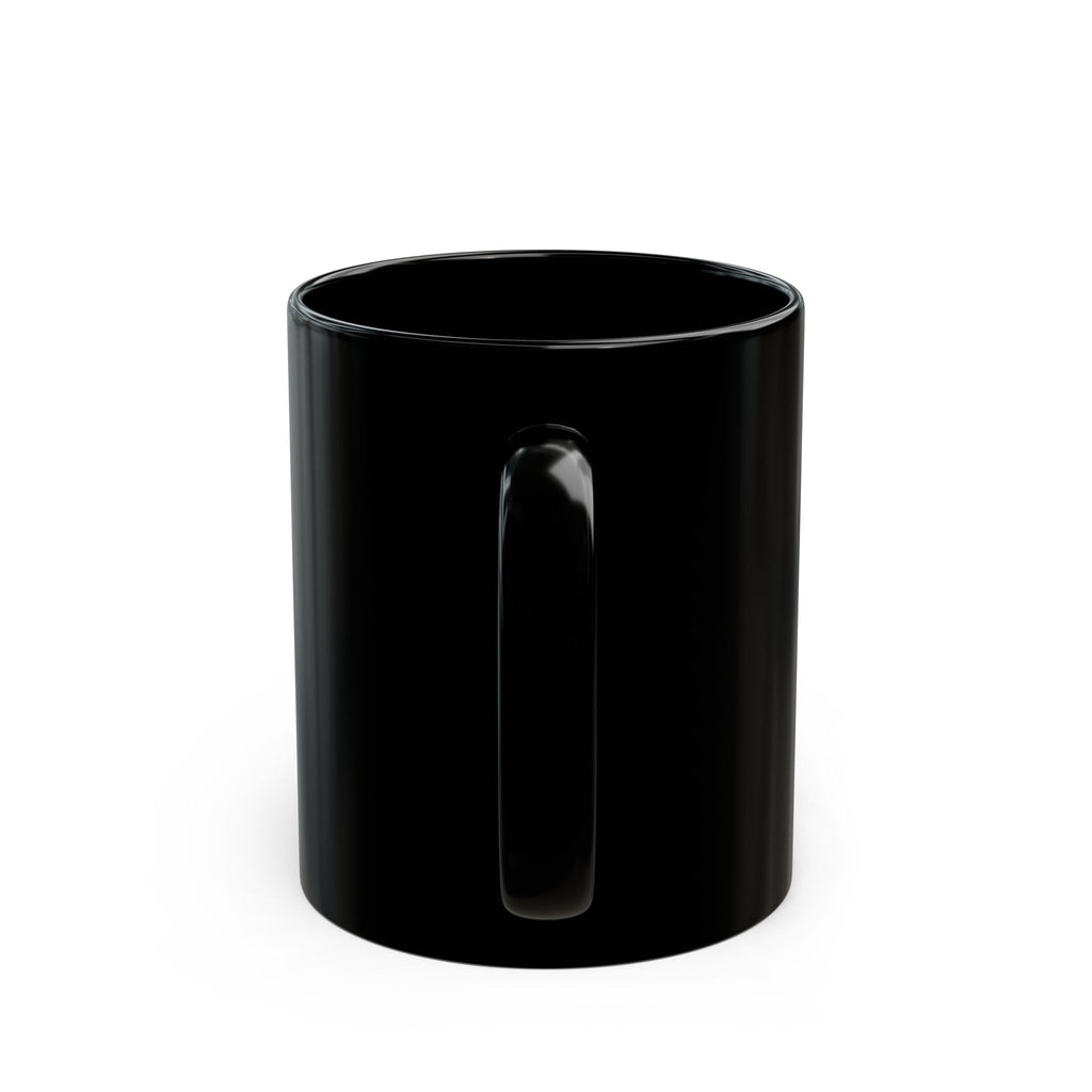 Black Logo Mug — WG Design Blue Monogram Coffee Cup (11oz & 15oz)
