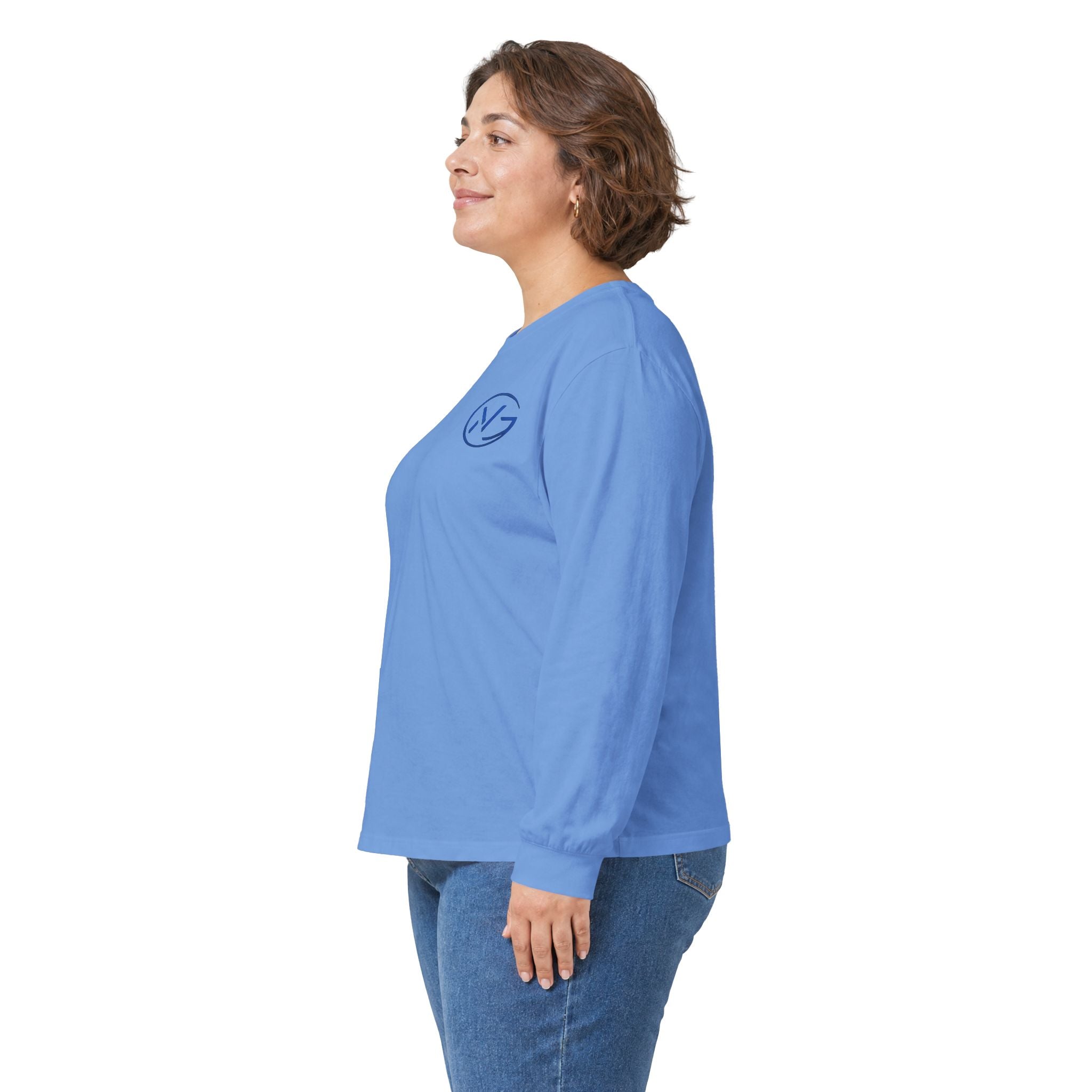 Long Sleeve Tee — Minimal WG Logo Cotton Shirt