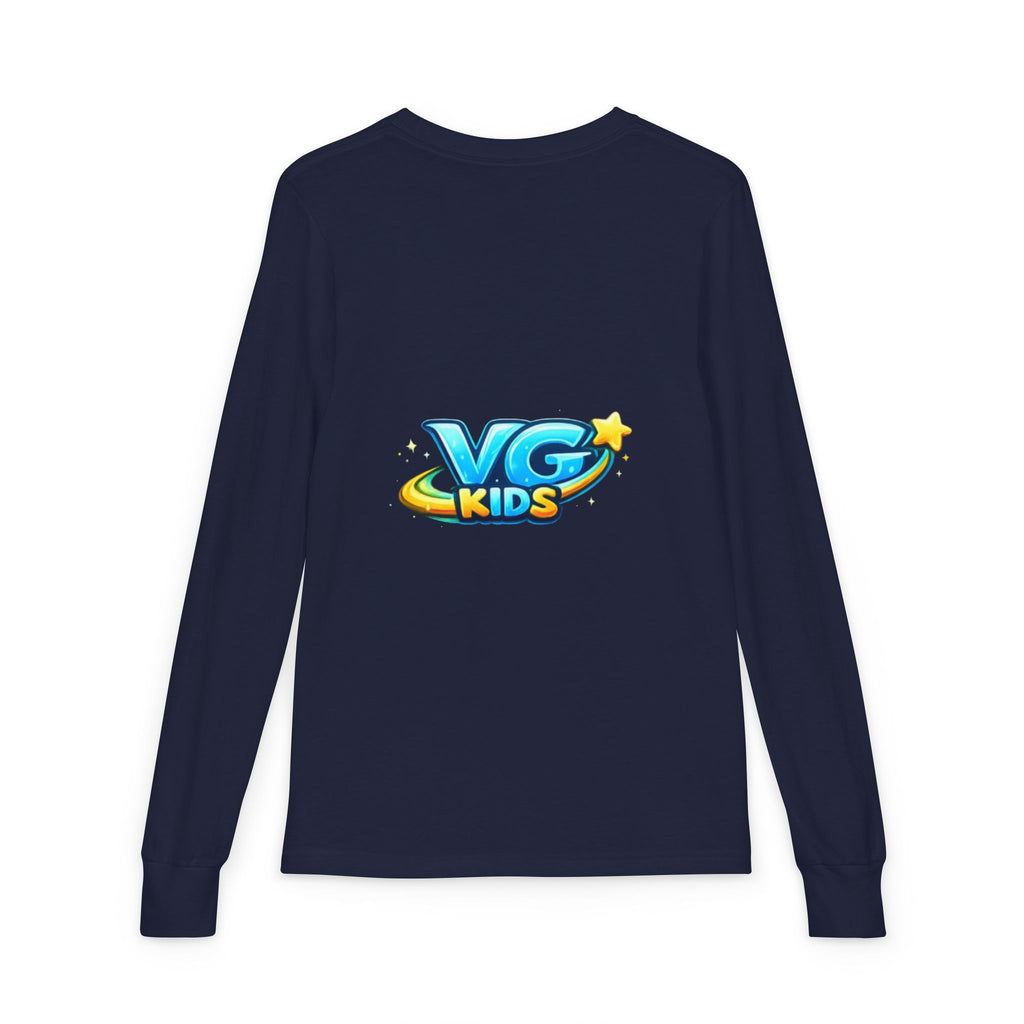 VG Kids Long Sleeve Tee — Youth Jersey Kids' Shirt with Colorful Logo