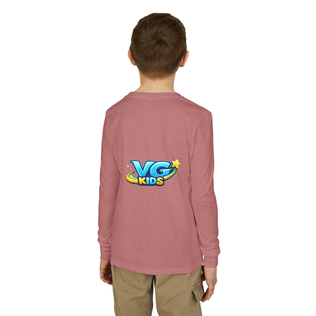 VG Kids Long Sleeve Tee — Youth Jersey Kids' Shirt with Colorful Logo