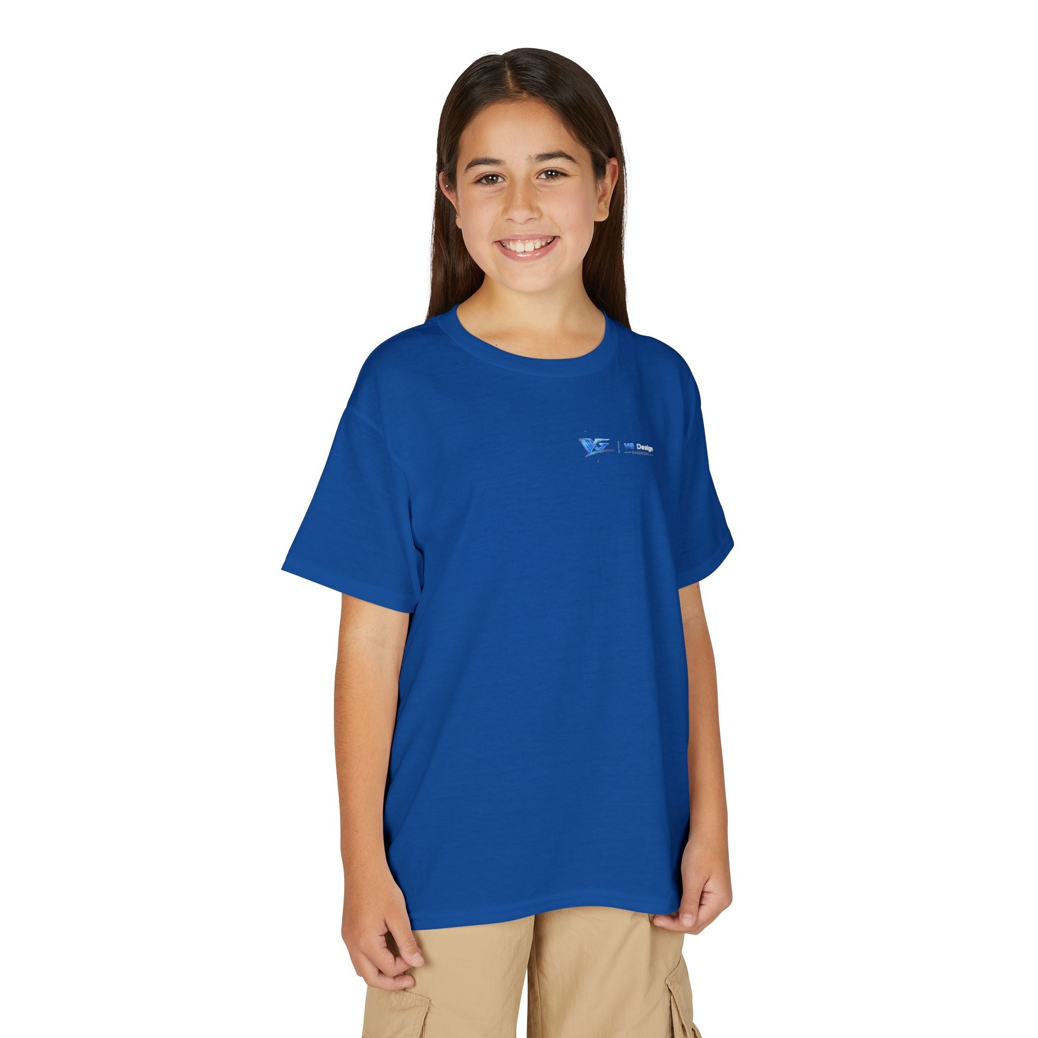 Youth T-Shirt — Blue VG Logo Graphic Performance Tee