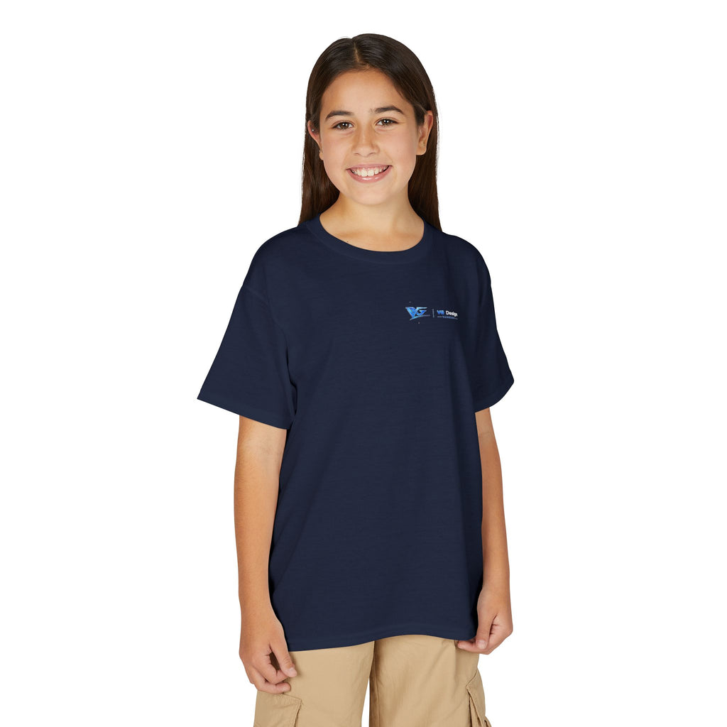 Youth T-Shirt — Blue VG Logo Graphic Performance Tee