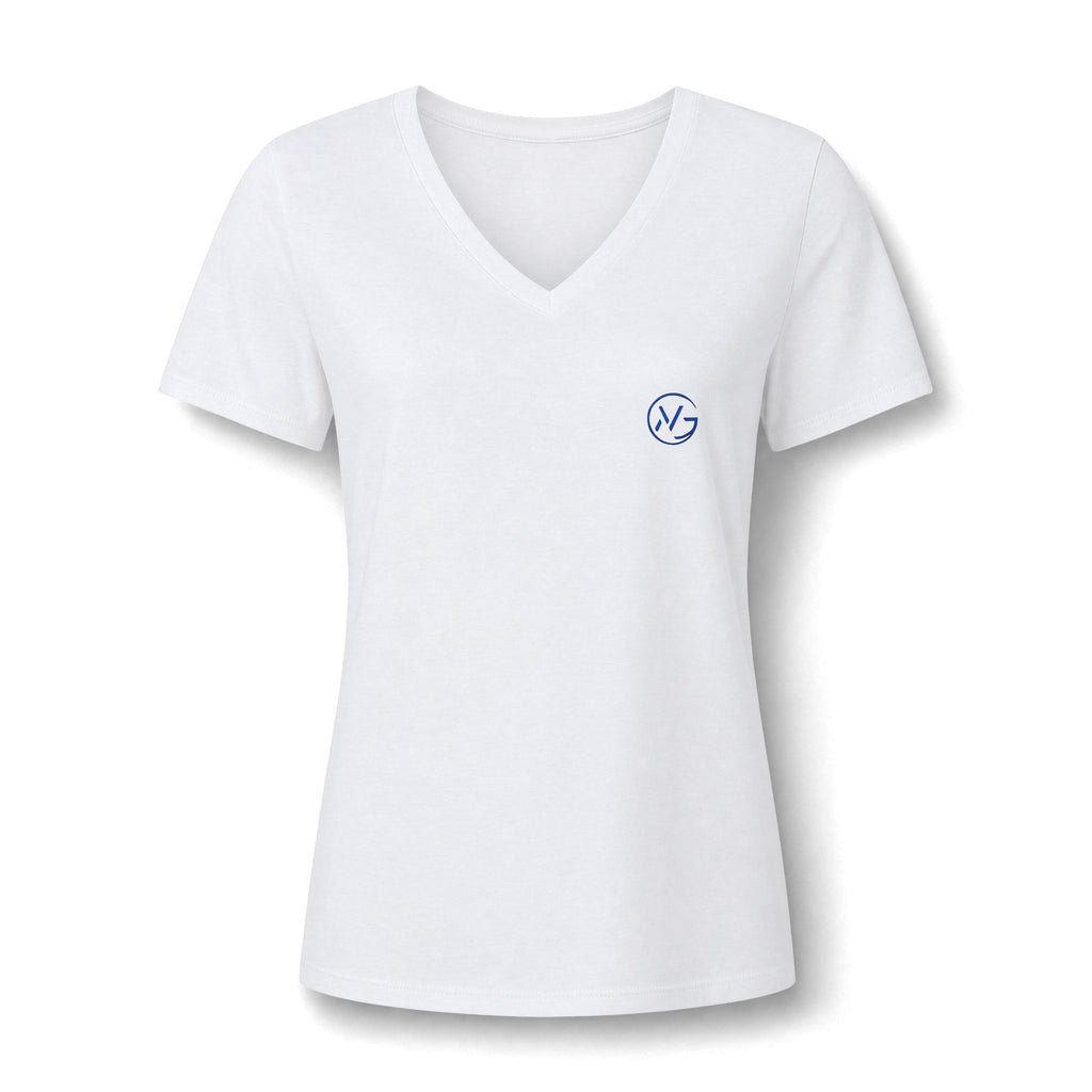 Women's Relaxed Heather CVC V-Neck Tee