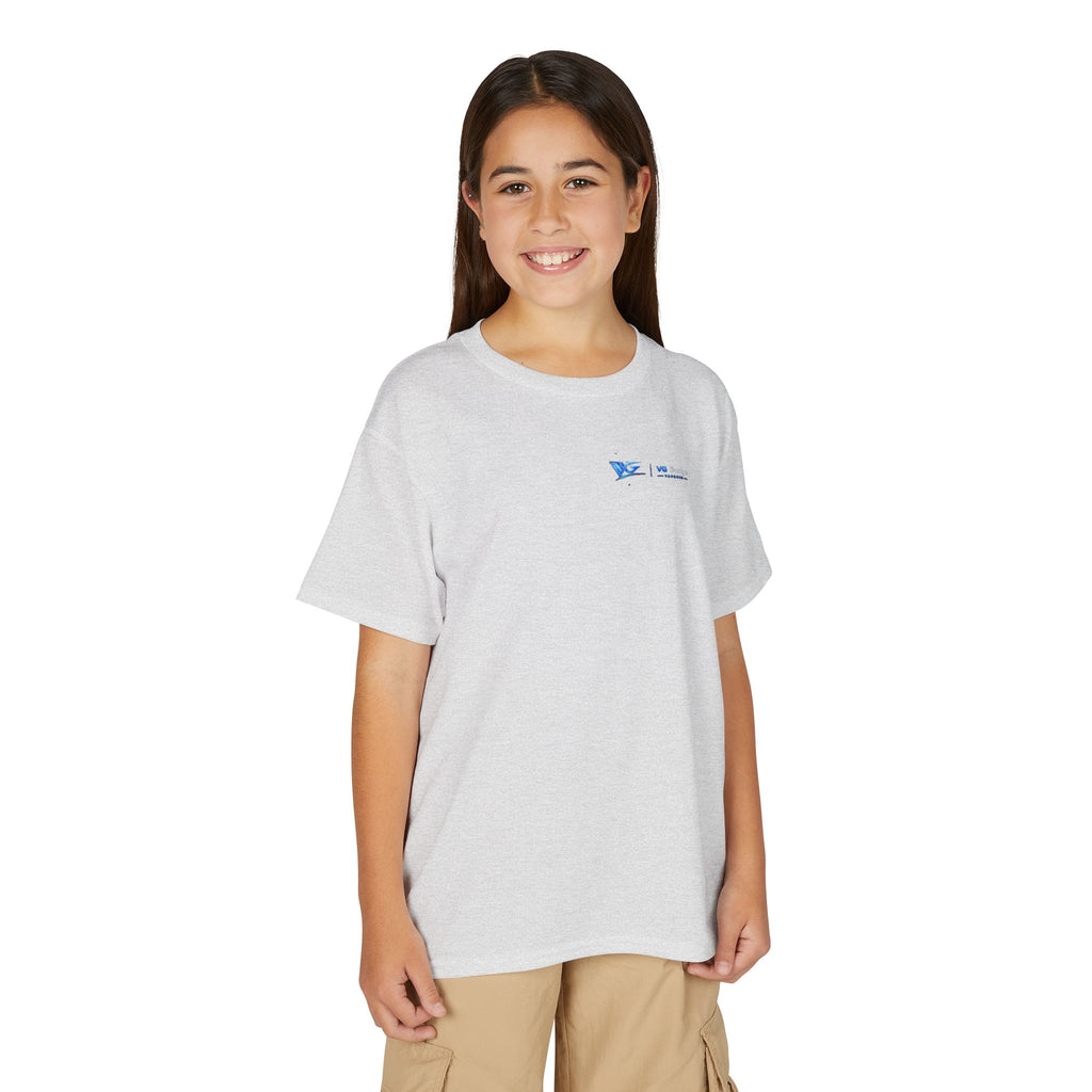 Youth T-Shirt — Blue VG Logo Graphic Performance Tee