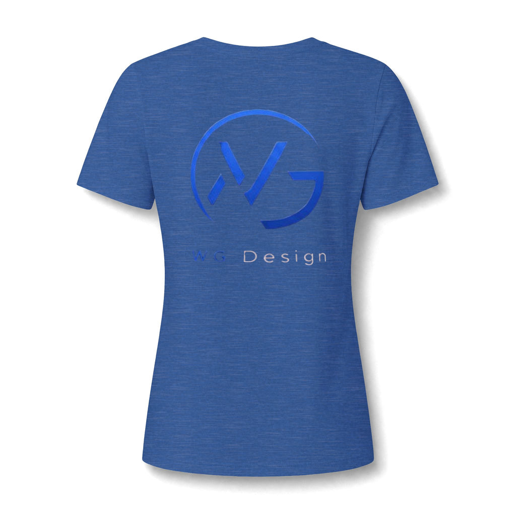 Women's Relaxed Heather CVC V-Neck Tee