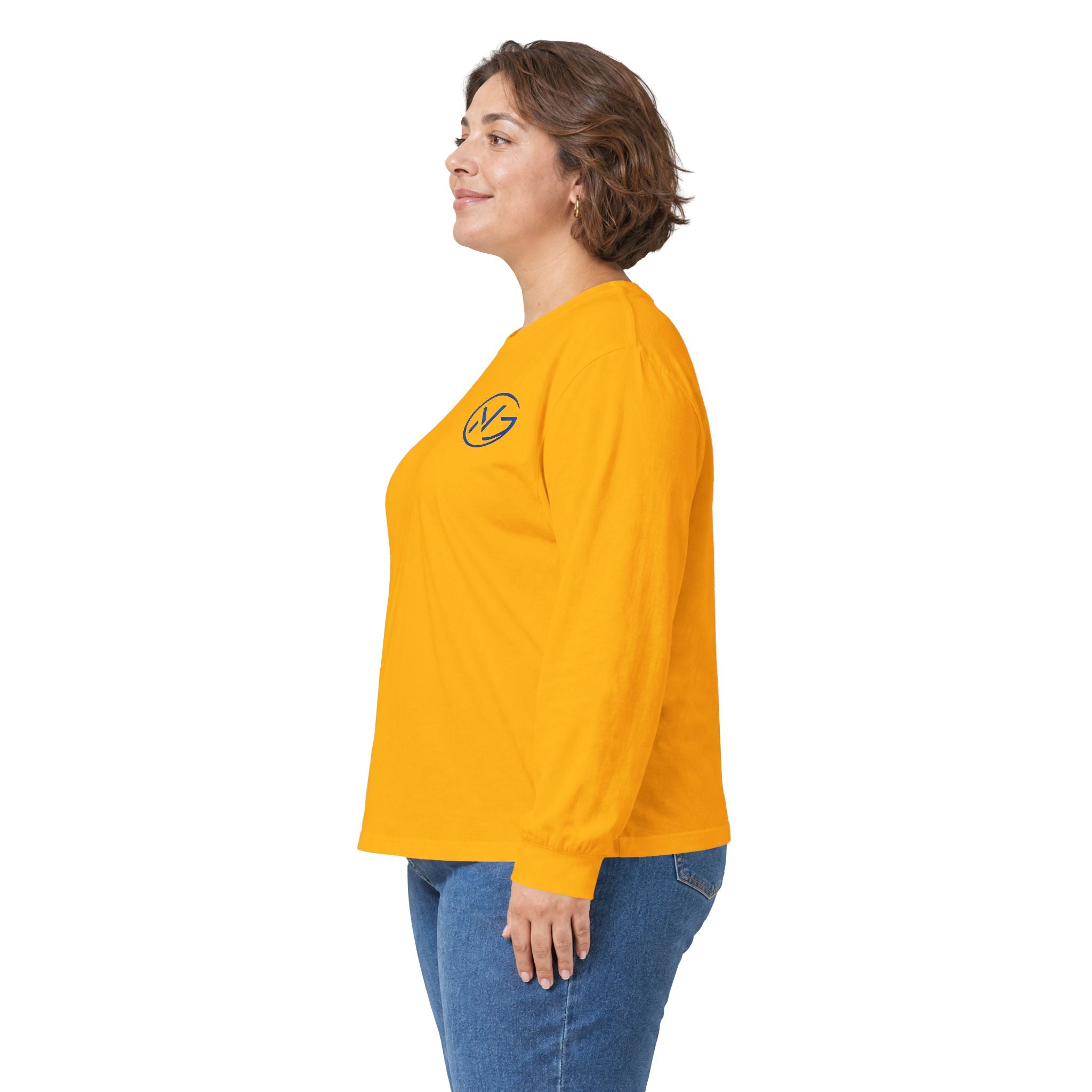 Long Sleeve Tee — Minimal WG Logo Cotton Shirt