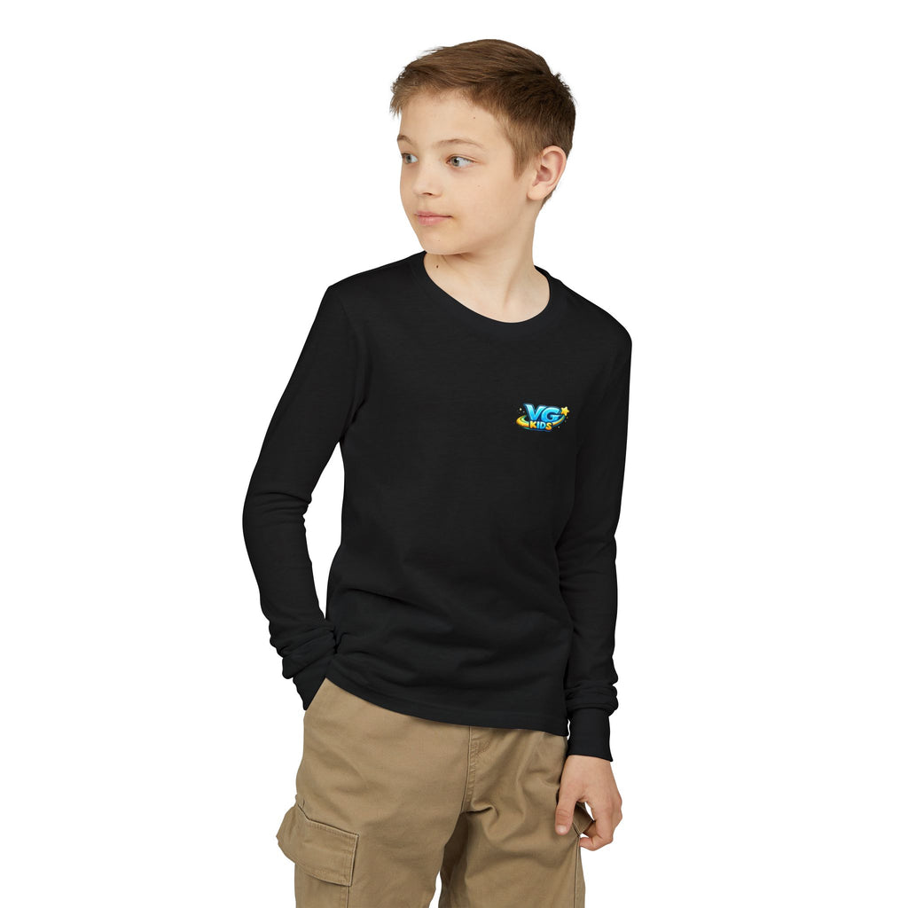 VG Kids Long Sleeve Tee — Youth Jersey Kids' Shirt with Colorful Logo