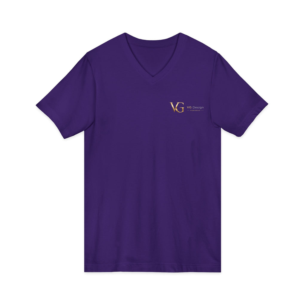 VG Gold Monogram V-Neck Tee