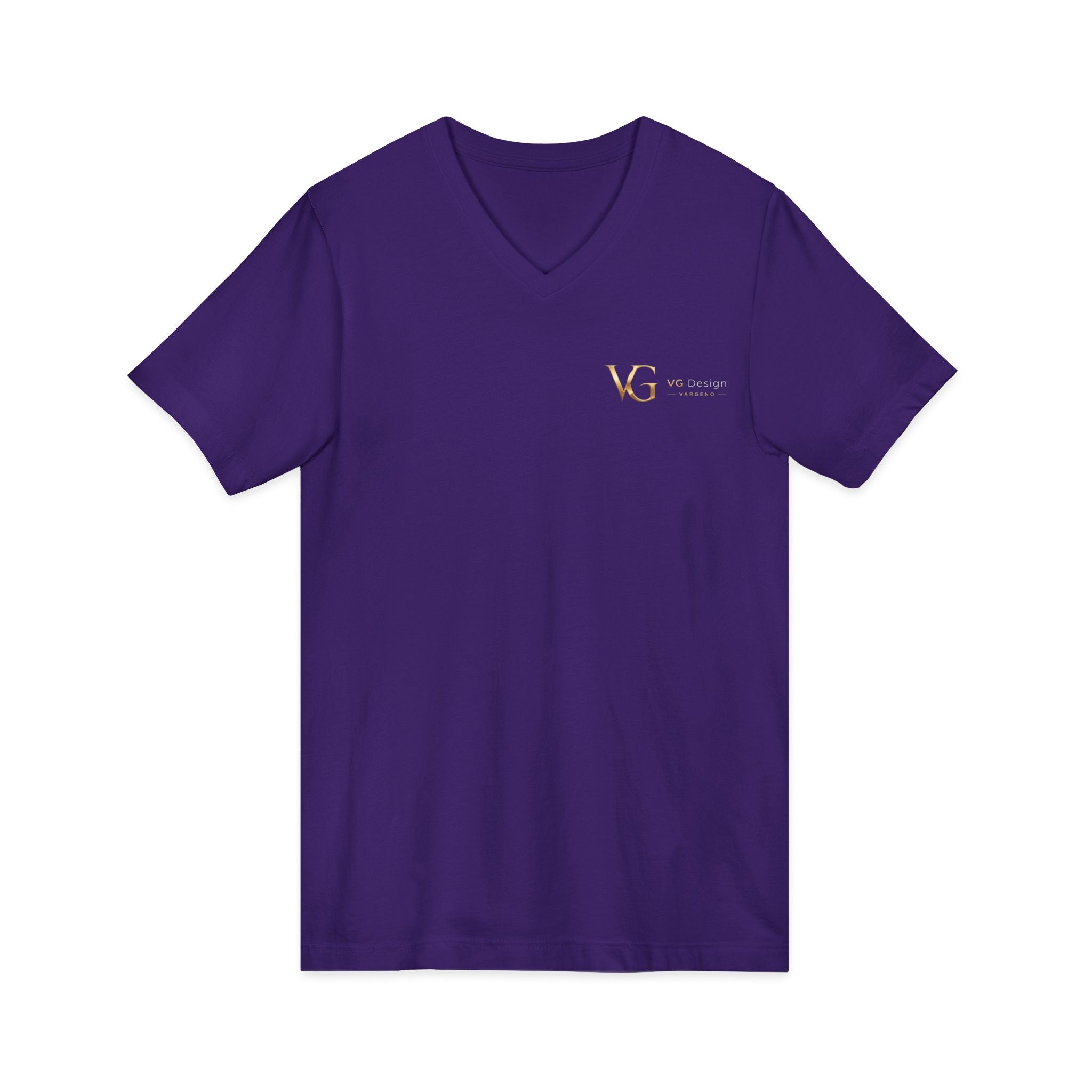 VG Gold Monogram V-Neck Tee