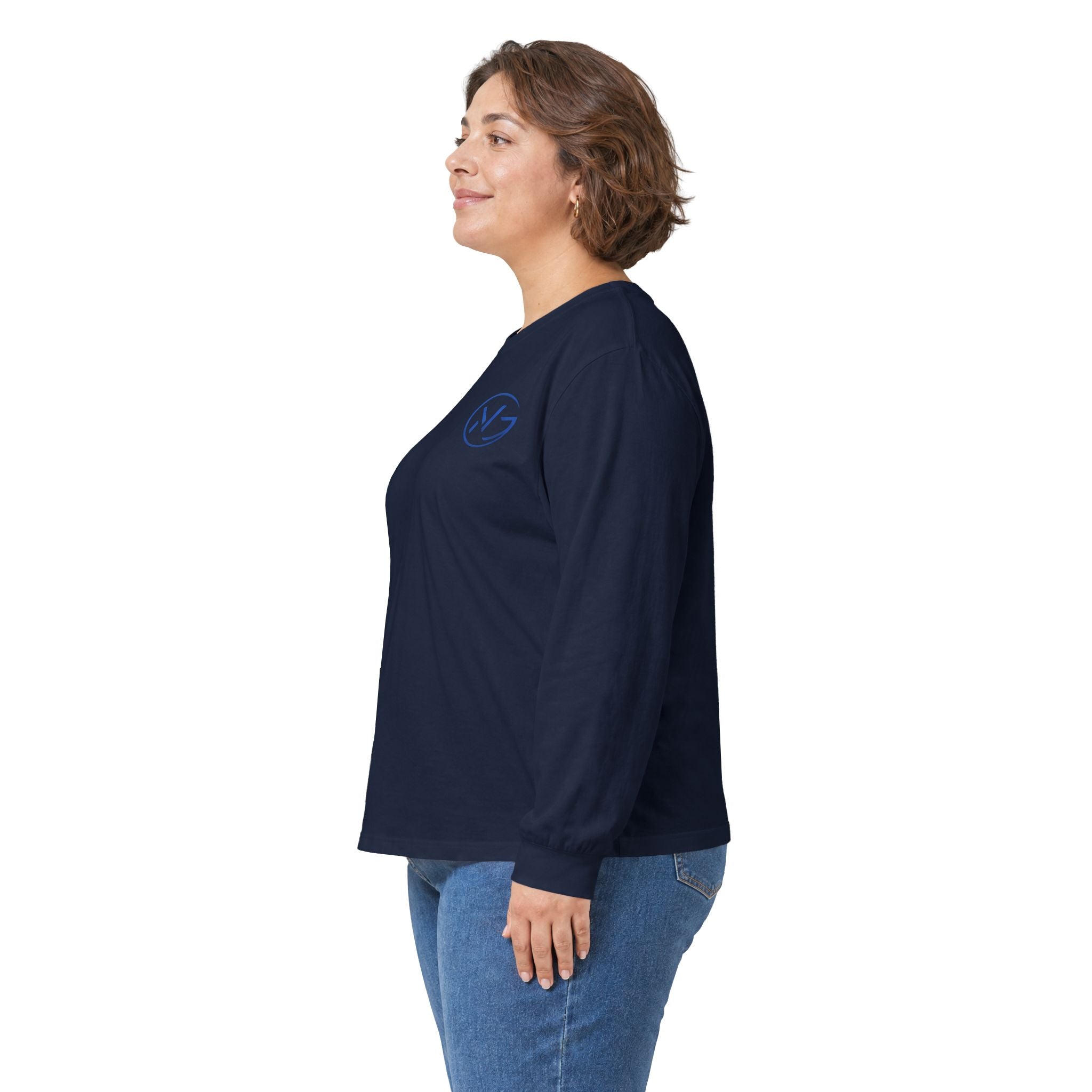 Long Sleeve Tee — Minimal WG Logo Cotton Shirt
