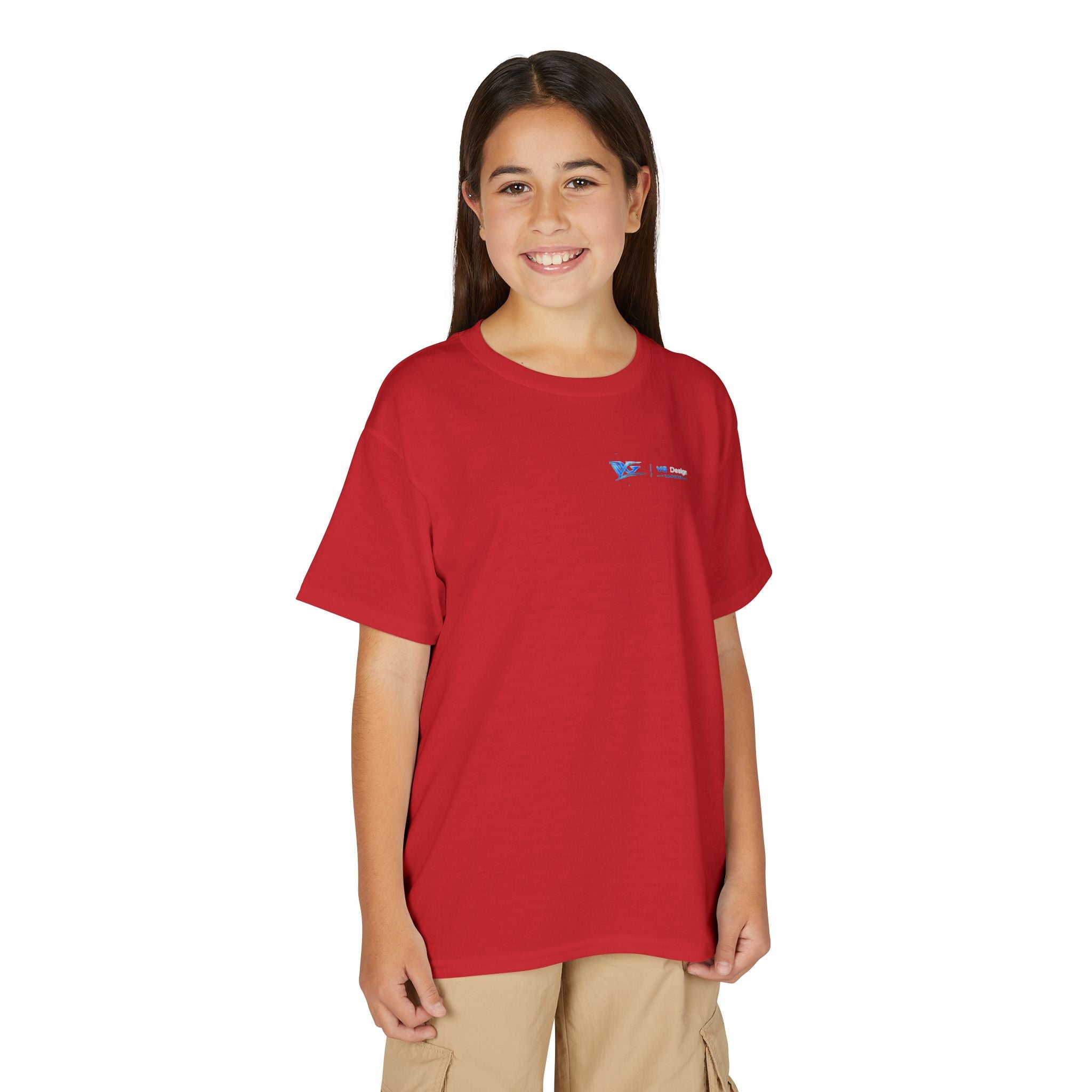 Youth T-Shirt — Blue VG Logo Graphic Performance Tee