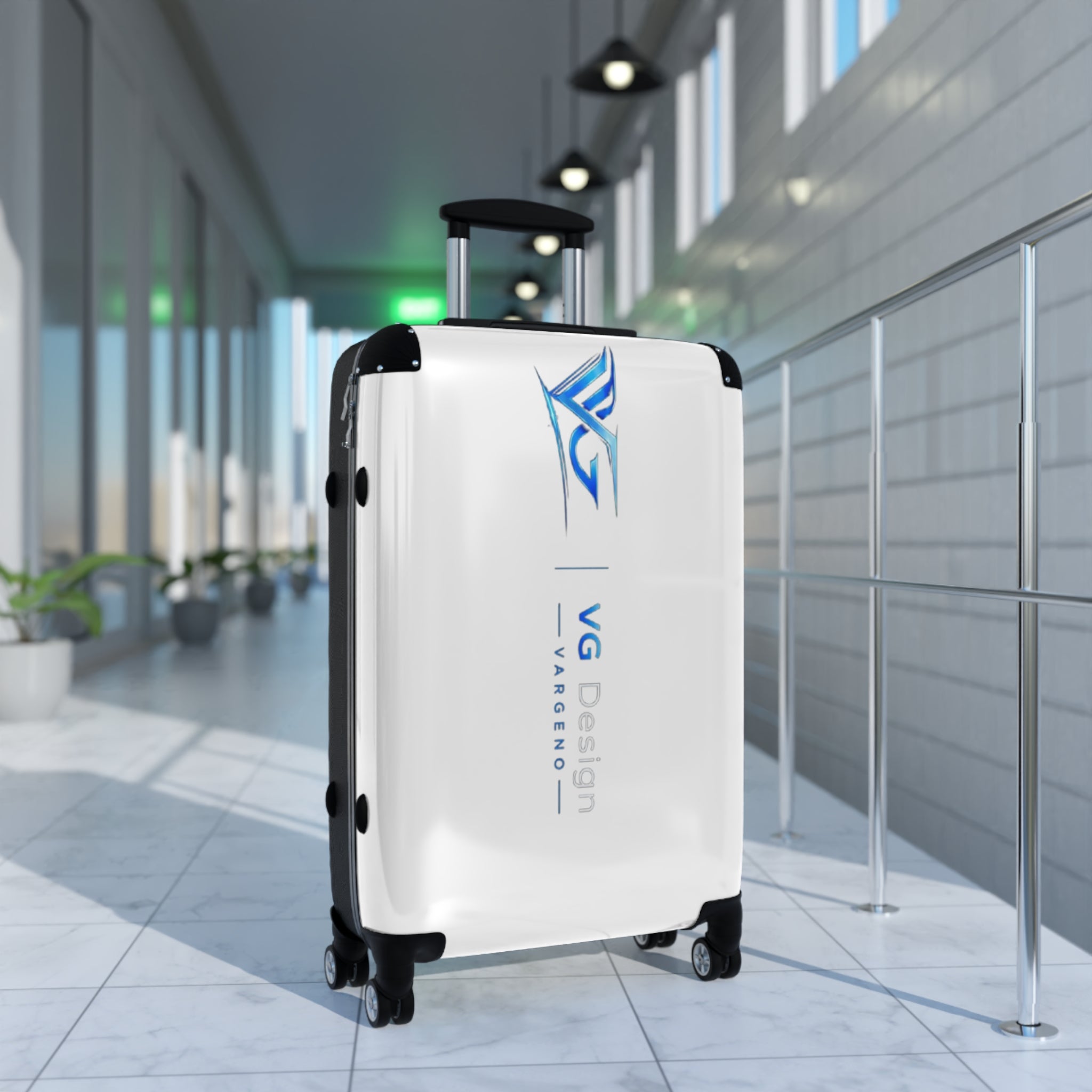 Hard-Shell Carry-On Suitcase with Custom VG Design Logo