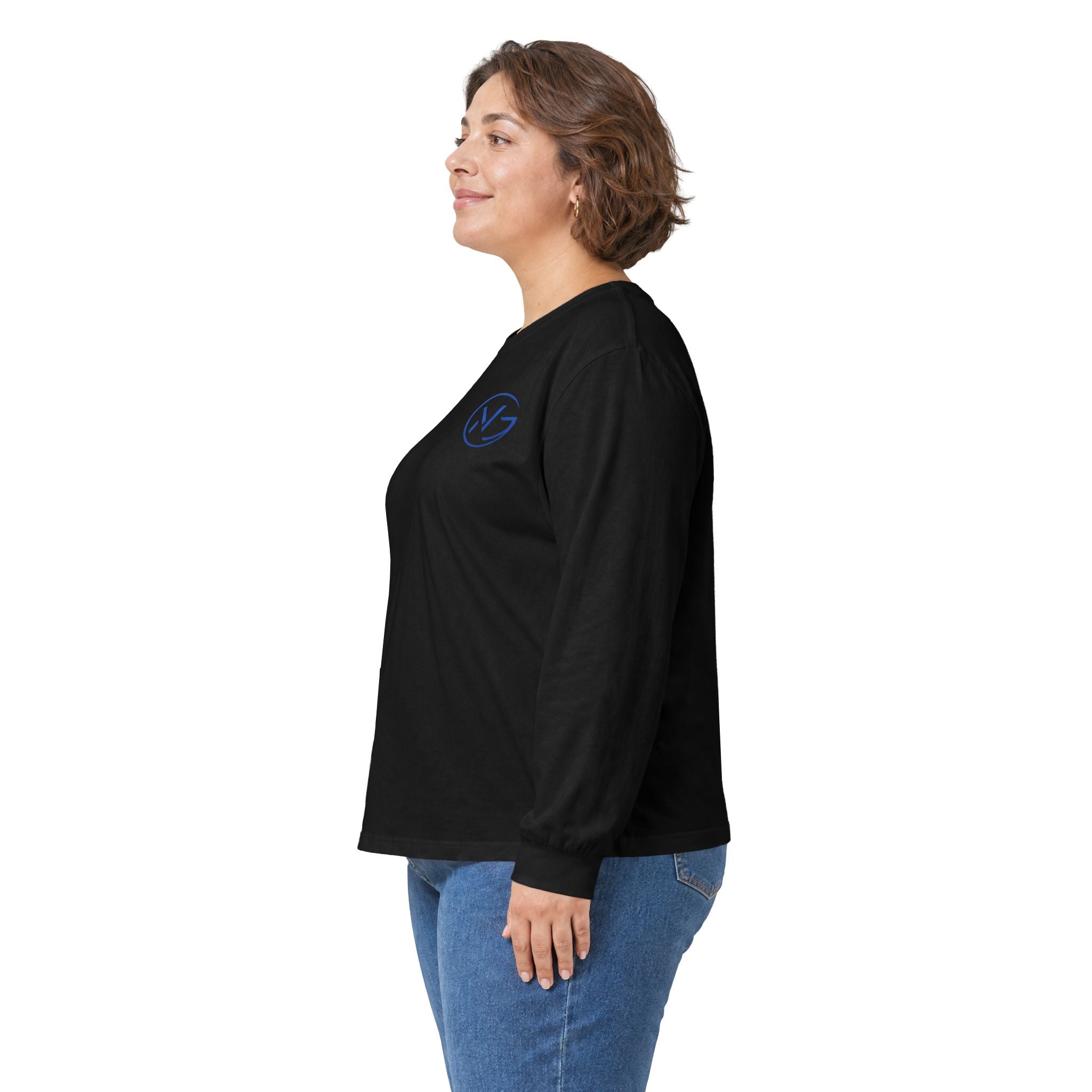 Long Sleeve Tee — Minimal WG Logo Cotton Shirt