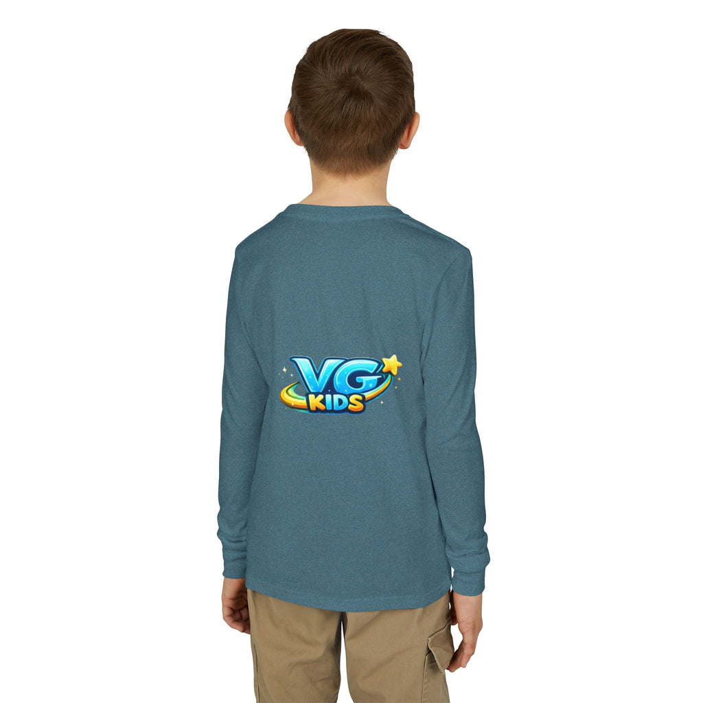 VG Kids Long Sleeve Tee — Youth Jersey Kids' Shirt with Colorful Logo