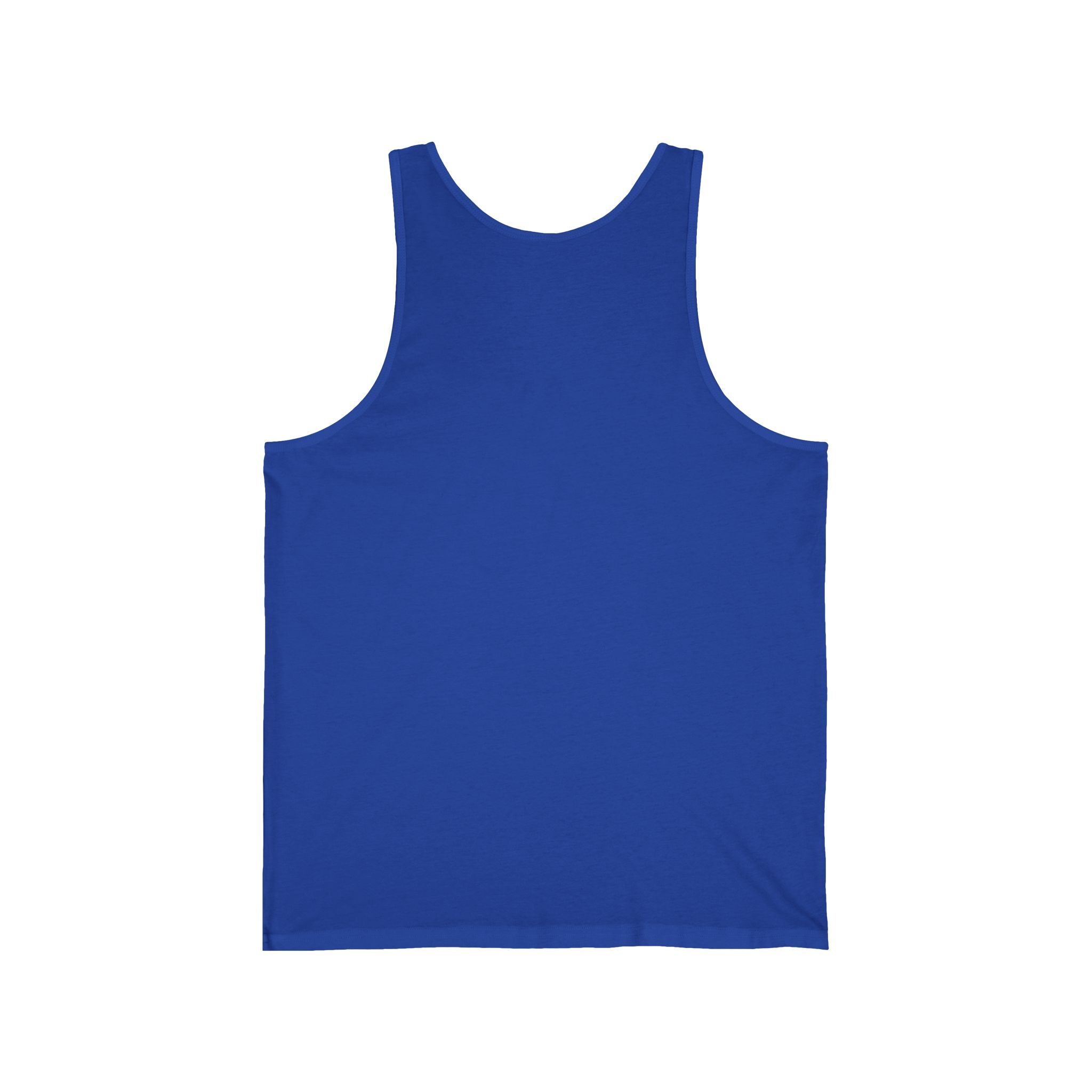 WG Monogram Tank Top — Minimal Blue Initials Casual Jersey Tank