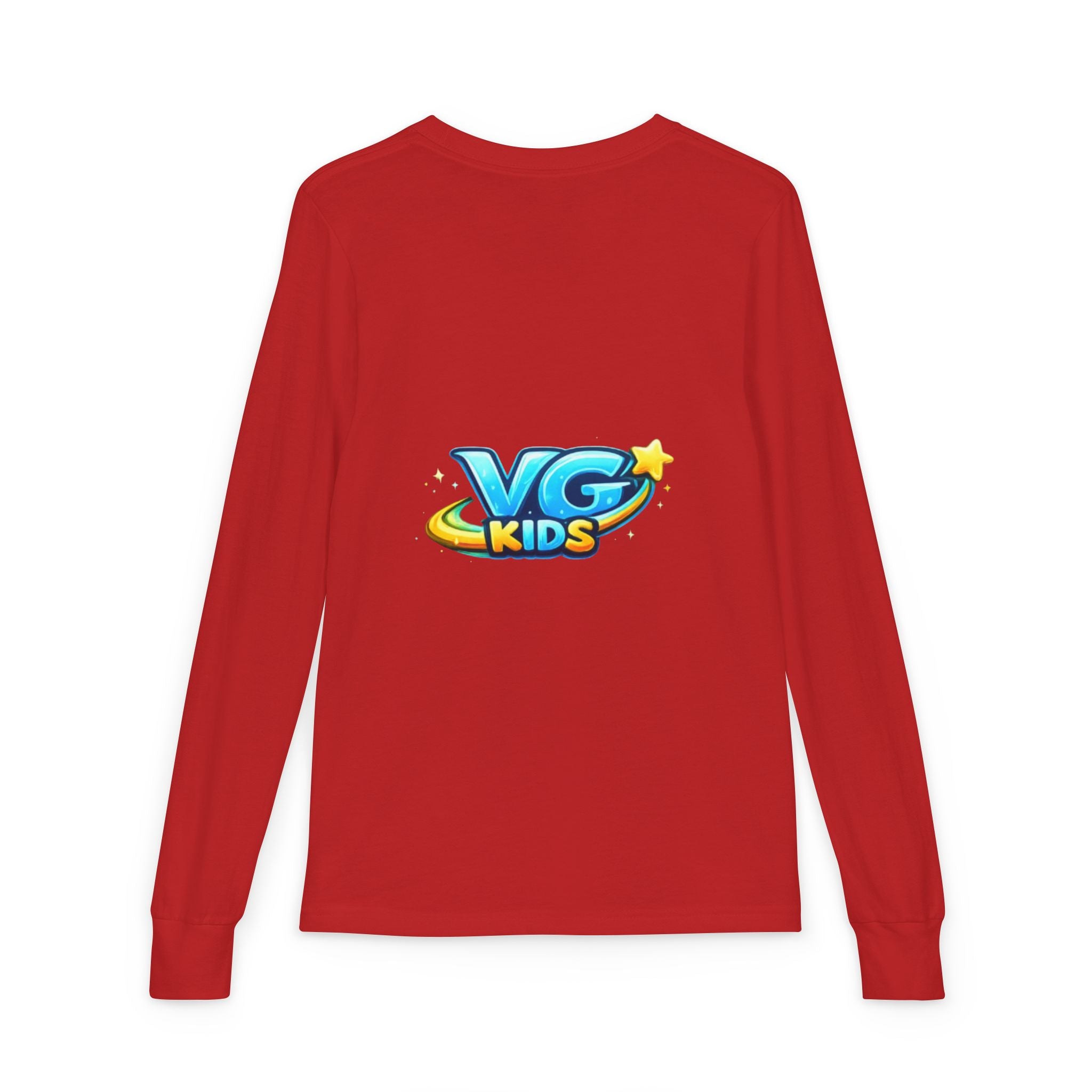 VG Kids Long Sleeve Tee — Youth Jersey Kids' Shirt with Colorful Logo