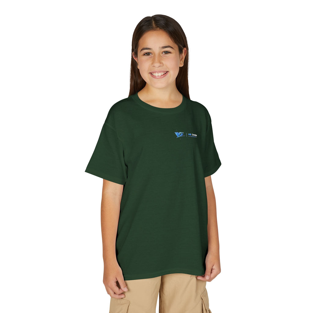 Youth T-Shirt — Blue VG Logo Graphic Performance Tee