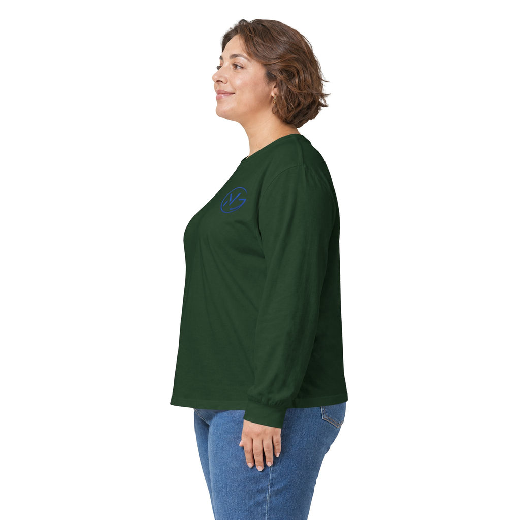 Long Sleeve Tee — Minimal WG Logo Cotton Shirt