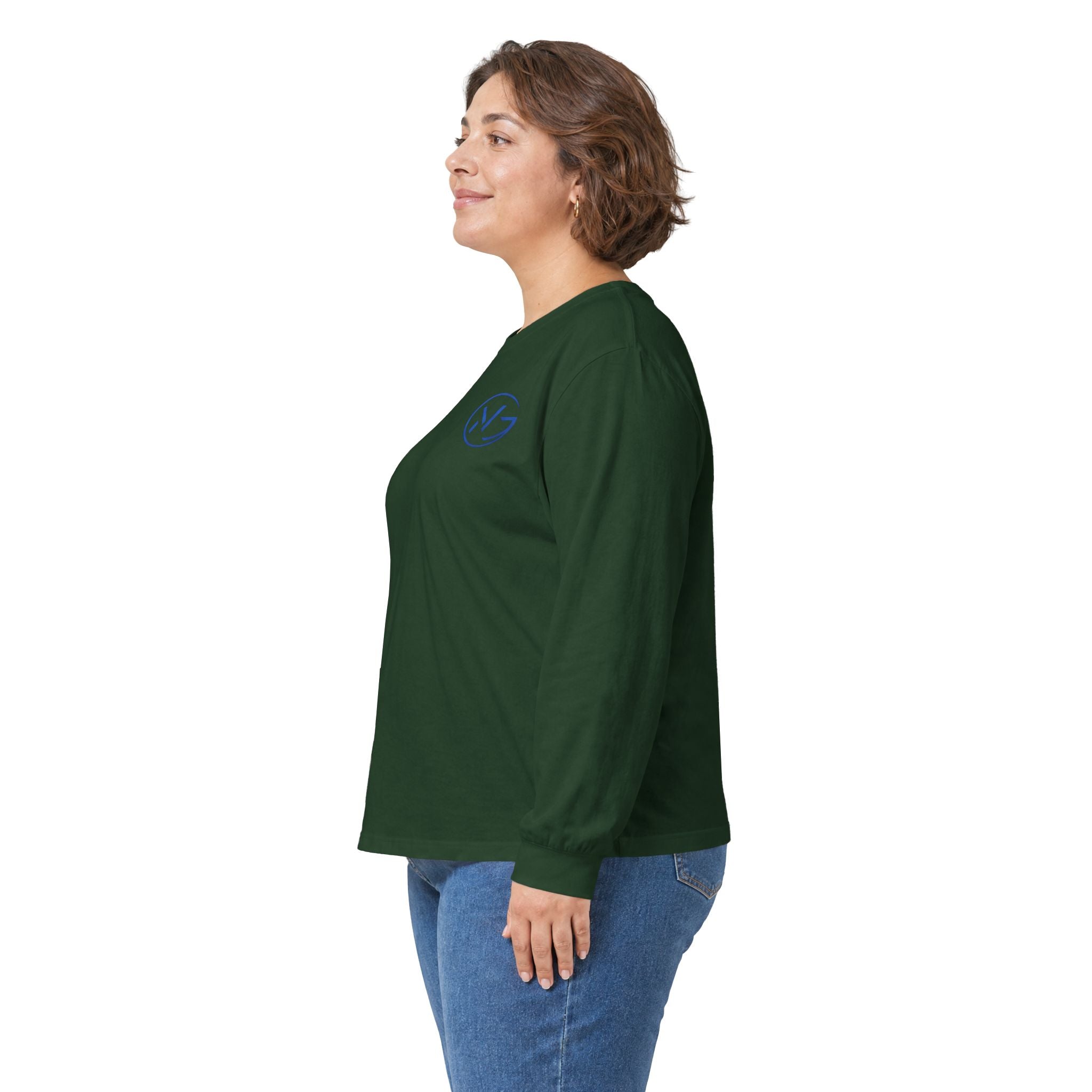 Long Sleeve Tee — Minimal WG Logo Cotton Shirt