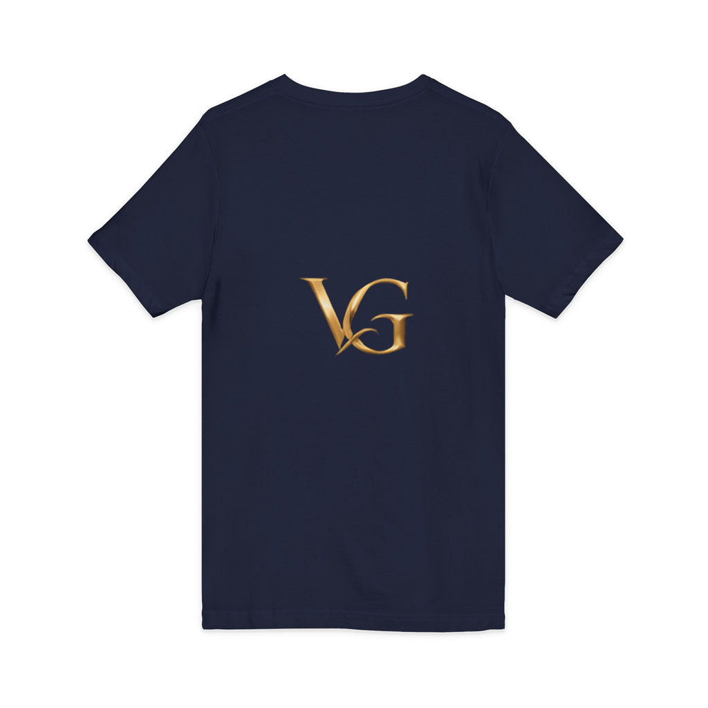 VG Gold Monogram V-Neck Tee