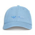 Washed Coastal Cap — Embroidered Ocean Logo Baseball Hat