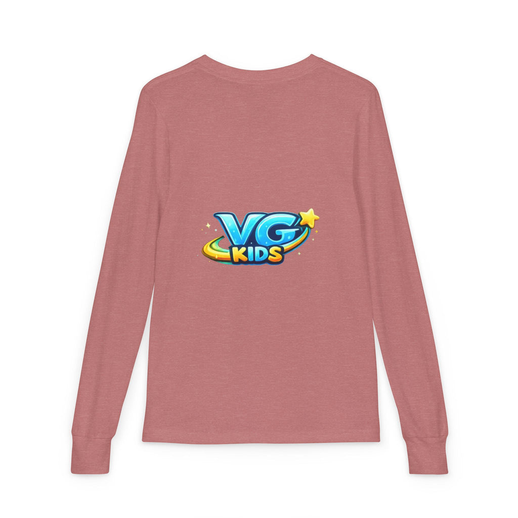 VG Kids Long Sleeve Tee — Youth Jersey Kids' Shirt with Colorful Logo