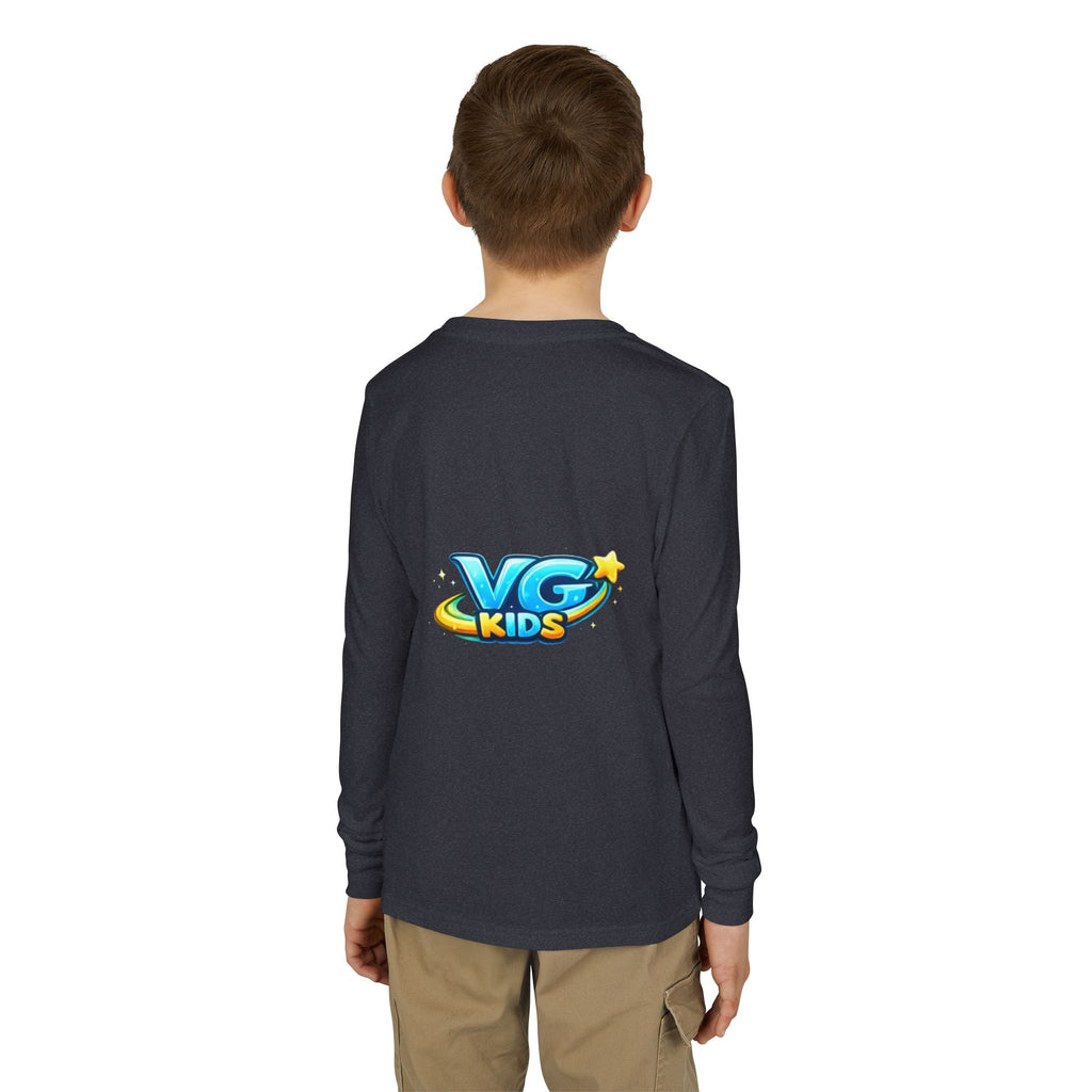 VG Kids Long Sleeve Tee — Youth Jersey Kids' Shirt with Colorful Logo