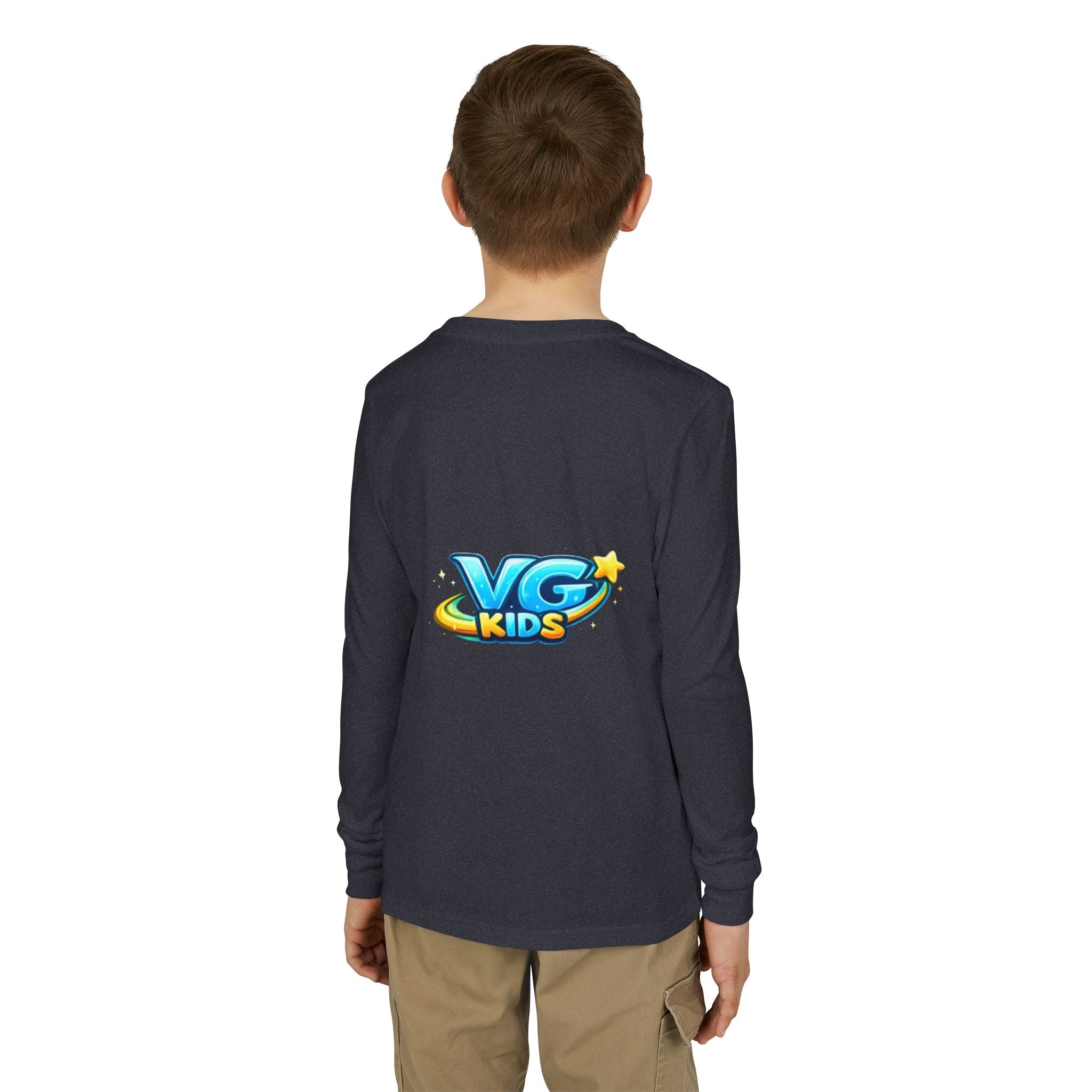 VG Kids Long Sleeve Tee — Youth Jersey Kids' Shirt with Colorful Logo