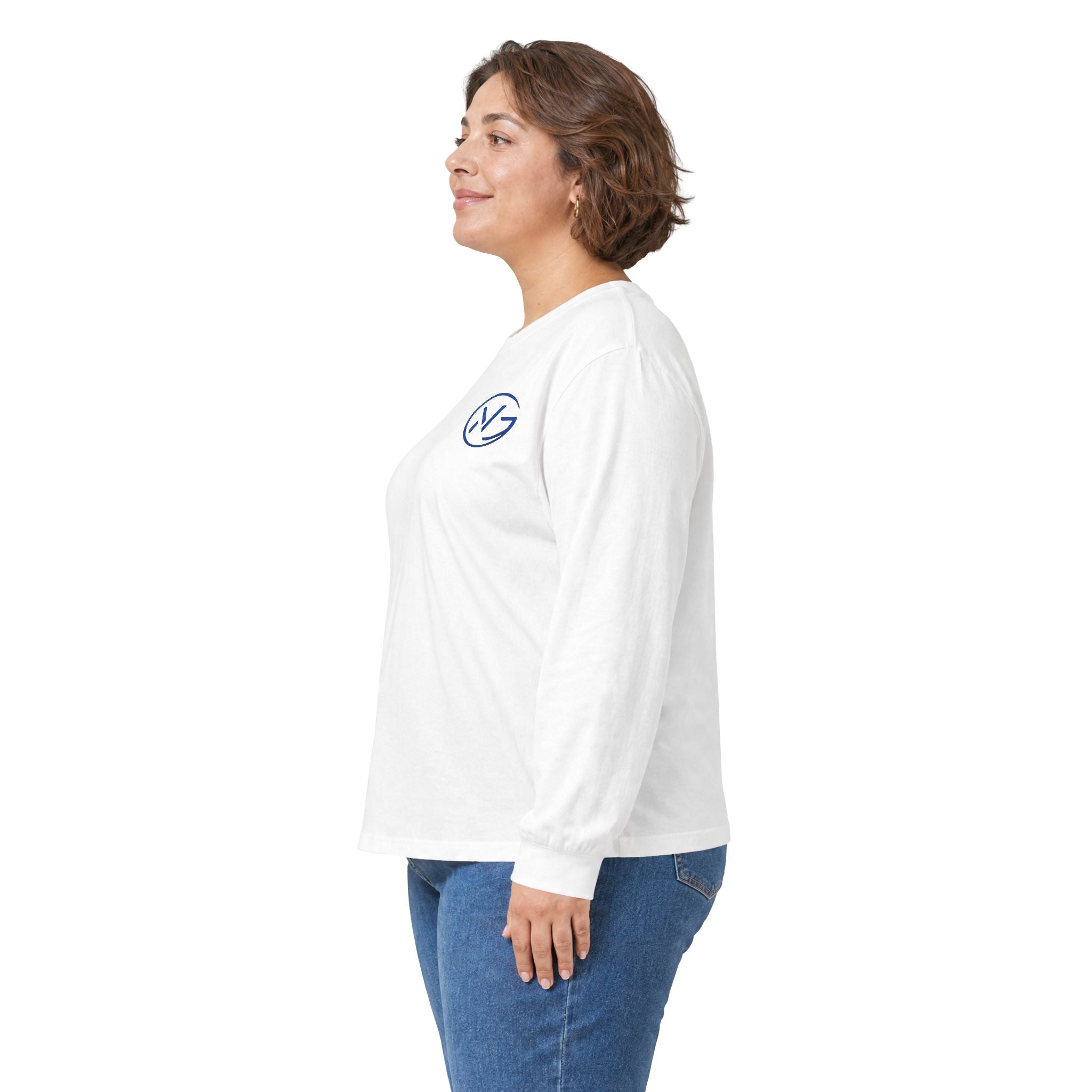 Long Sleeve Tee — Minimal WG Logo Cotton Shirt