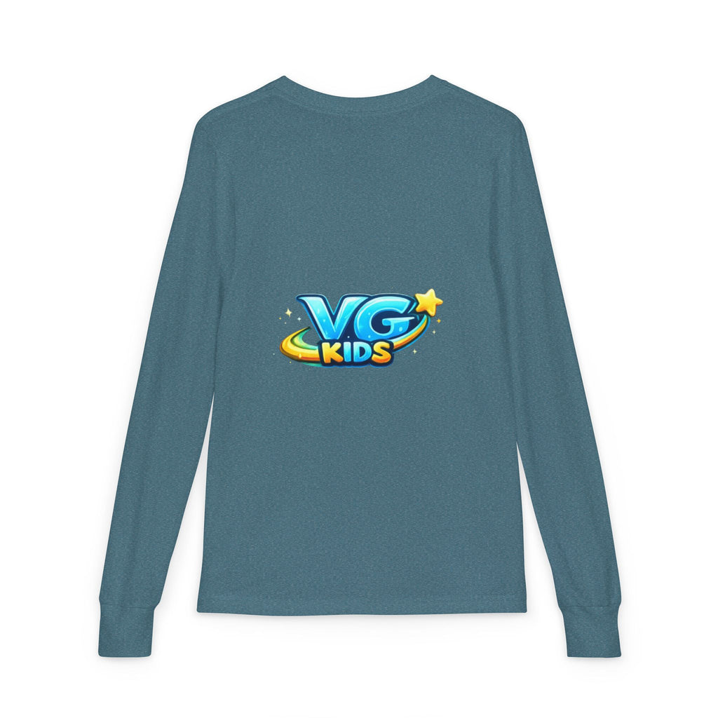 VG Kids Long Sleeve Tee — Youth Jersey Kids' Shirt with Colorful Logo