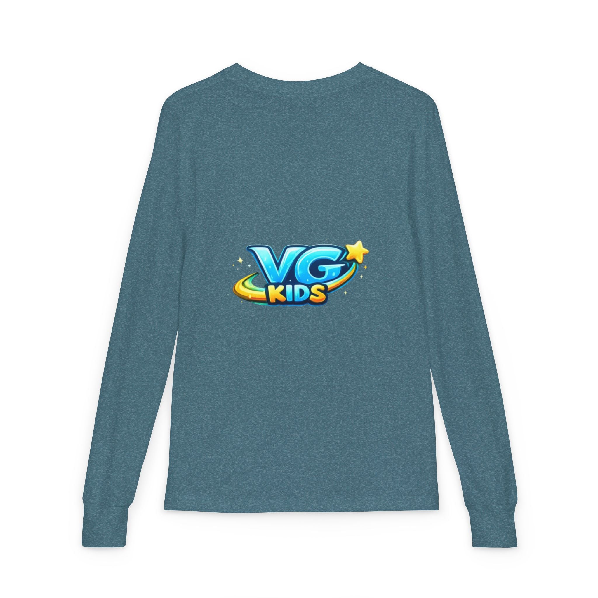 VG Kids Long Sleeve Tee — Youth Jersey Kids' Shirt with Colorful Logo