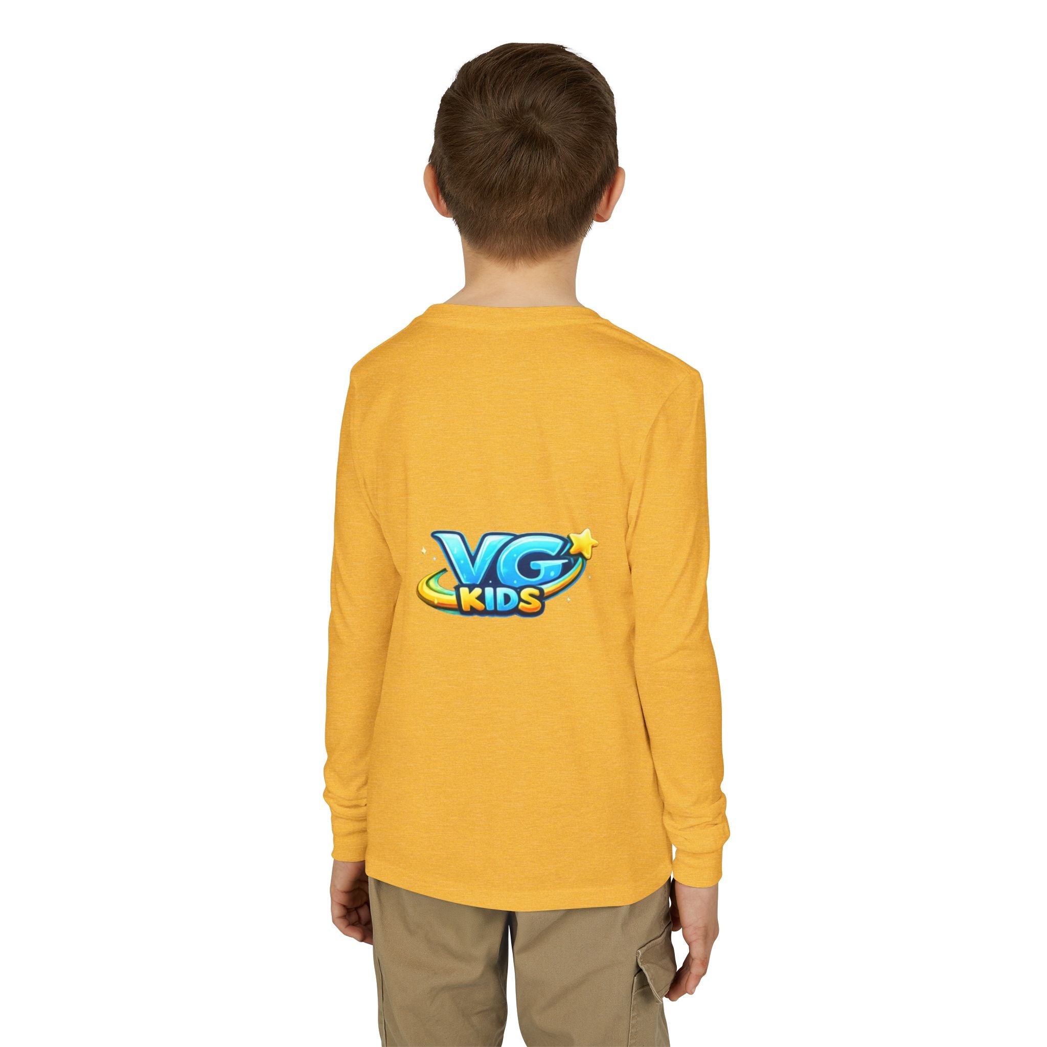 VG Kids Long Sleeve Tee — Youth Jersey Kids' Shirt with Colorful Logo