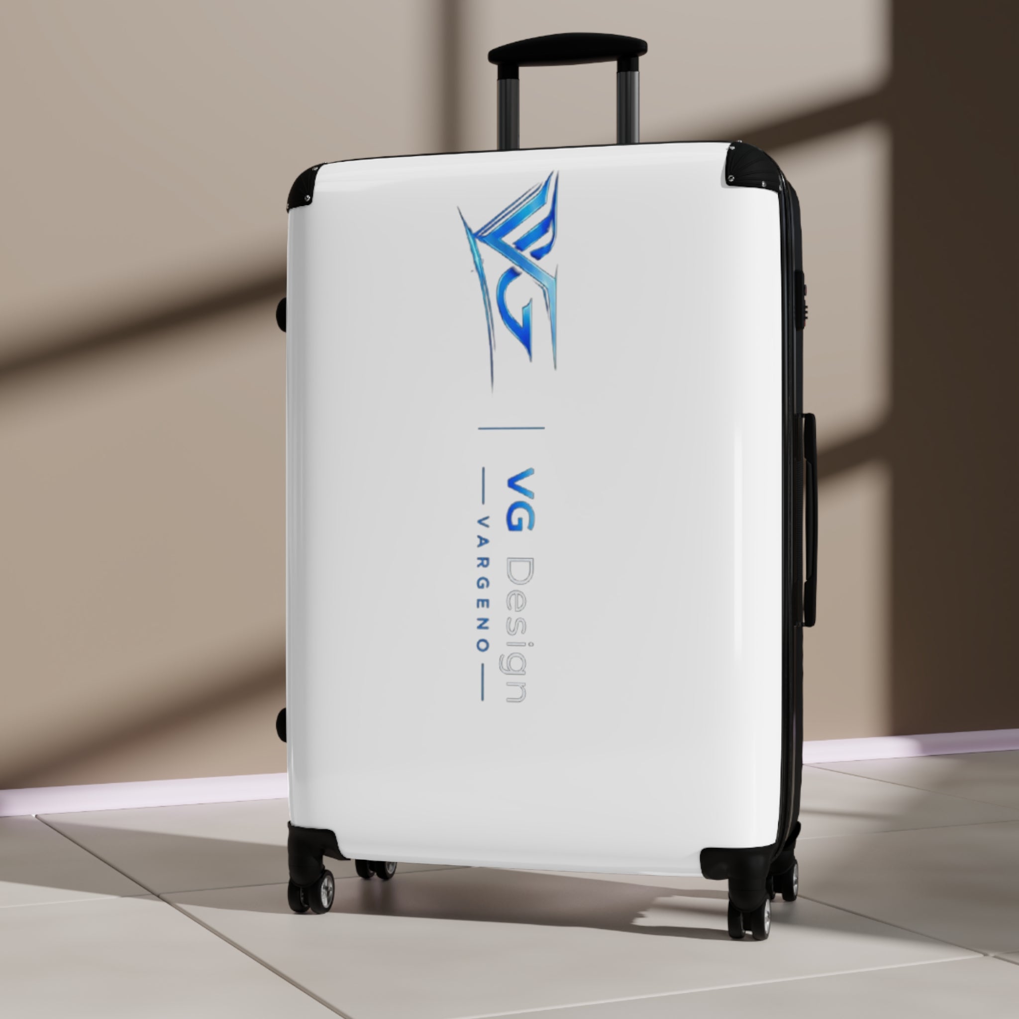 Hard-Shell Carry-On Suitcase with Custom VG Design Logo