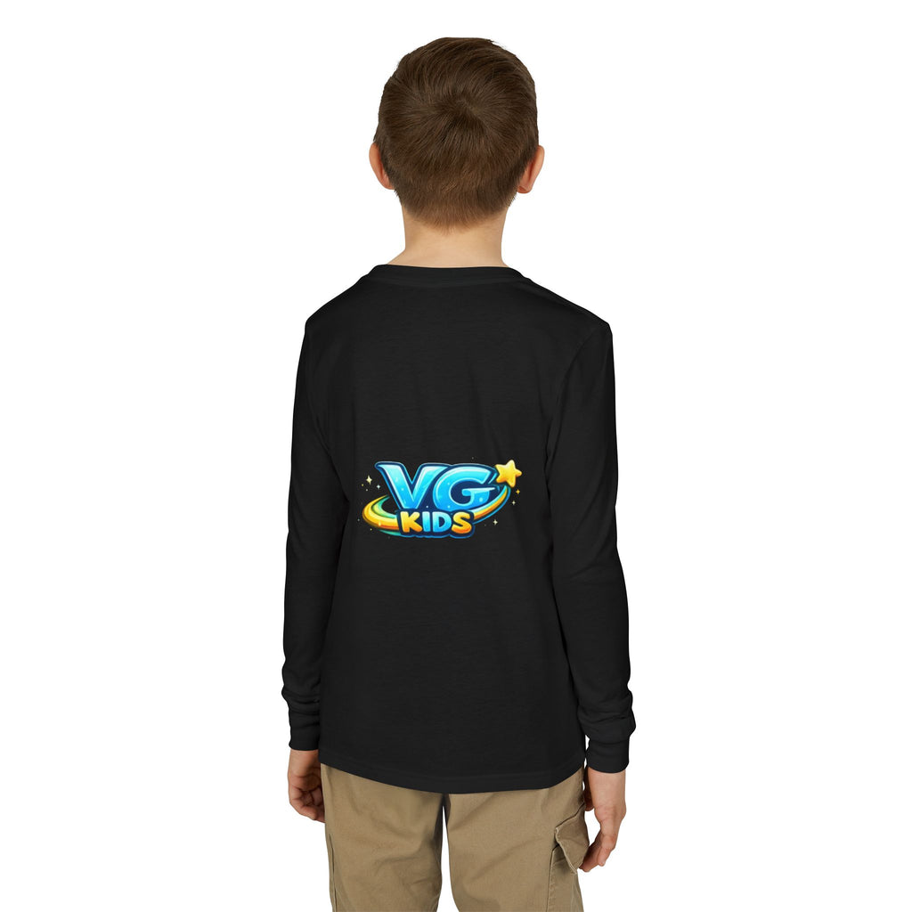 VG Kids Long Sleeve Tee — Youth Jersey Kids' Shirt with Colorful Logo