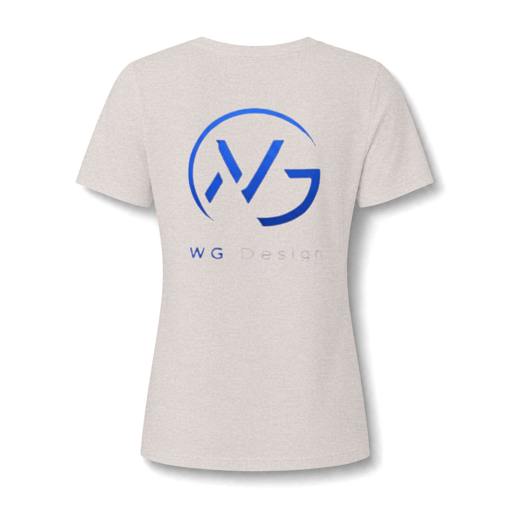 Women's Relaxed Heather CVC V-Neck Tee
