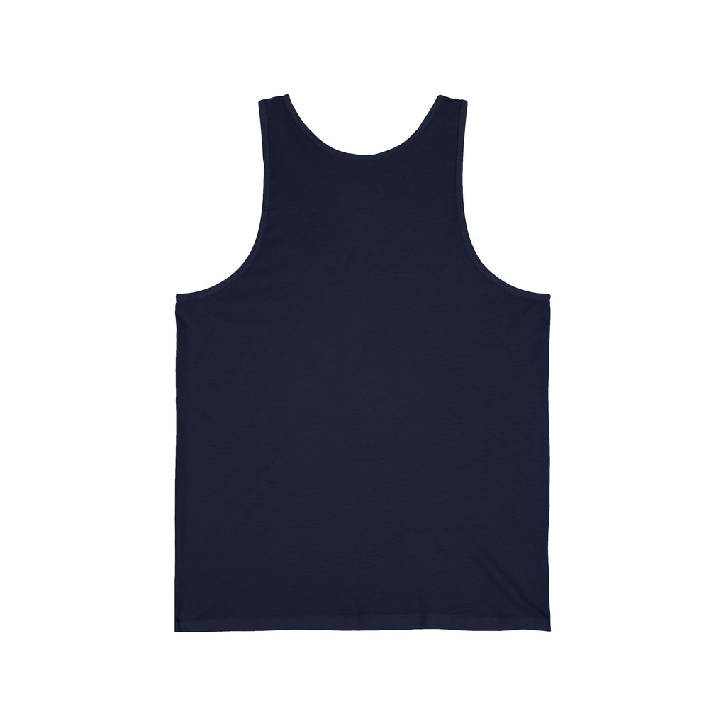 WG Monogram Tank Top — Minimal Blue Initials Casual Jersey Tank