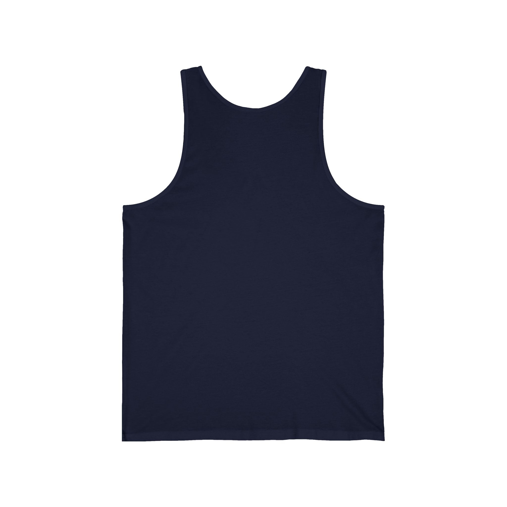 WG Monogram Tank Top — Minimal Blue Initials Casual Jersey Tank