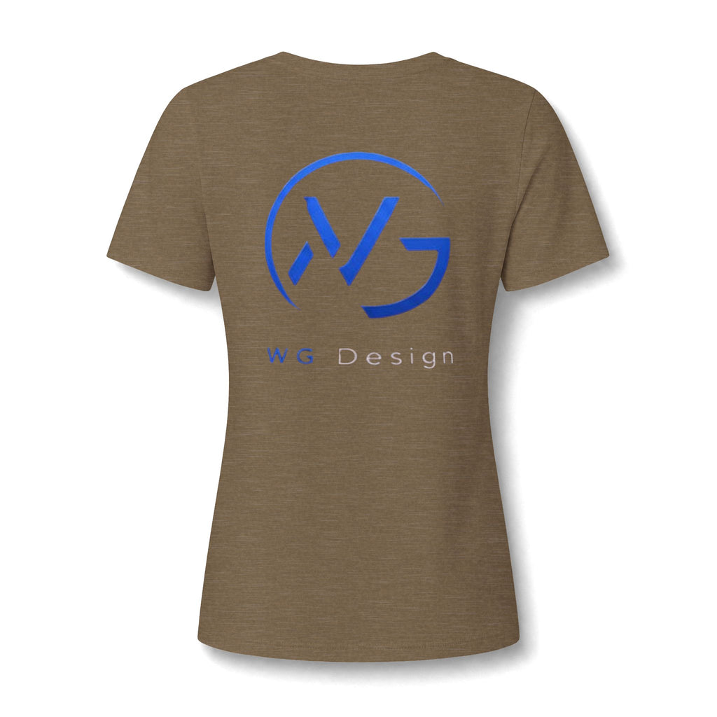 Women's Relaxed Heather CVC V-Neck Tee