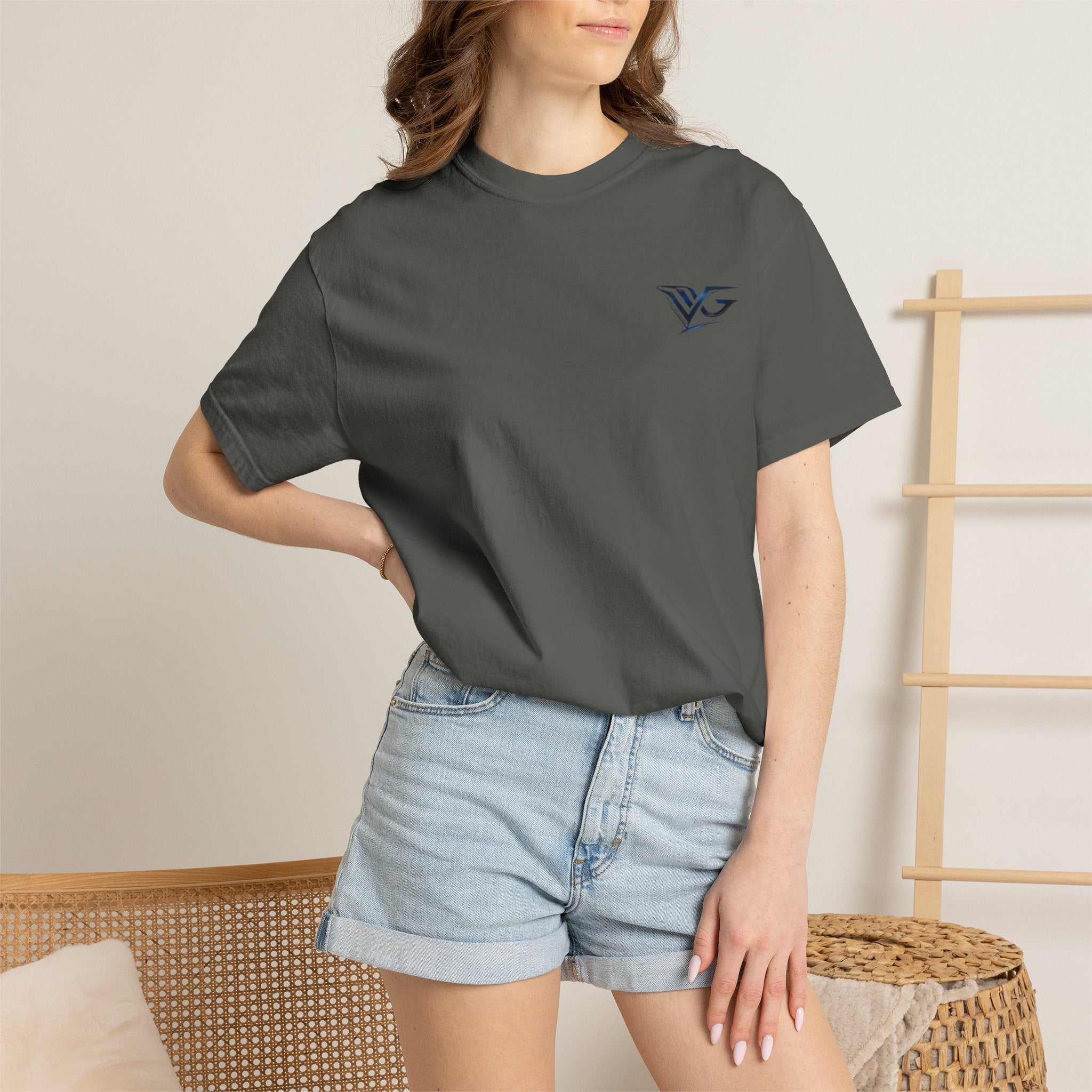 VG Logo T‑Shirt — Minimal Chest & Back Graphic Tee