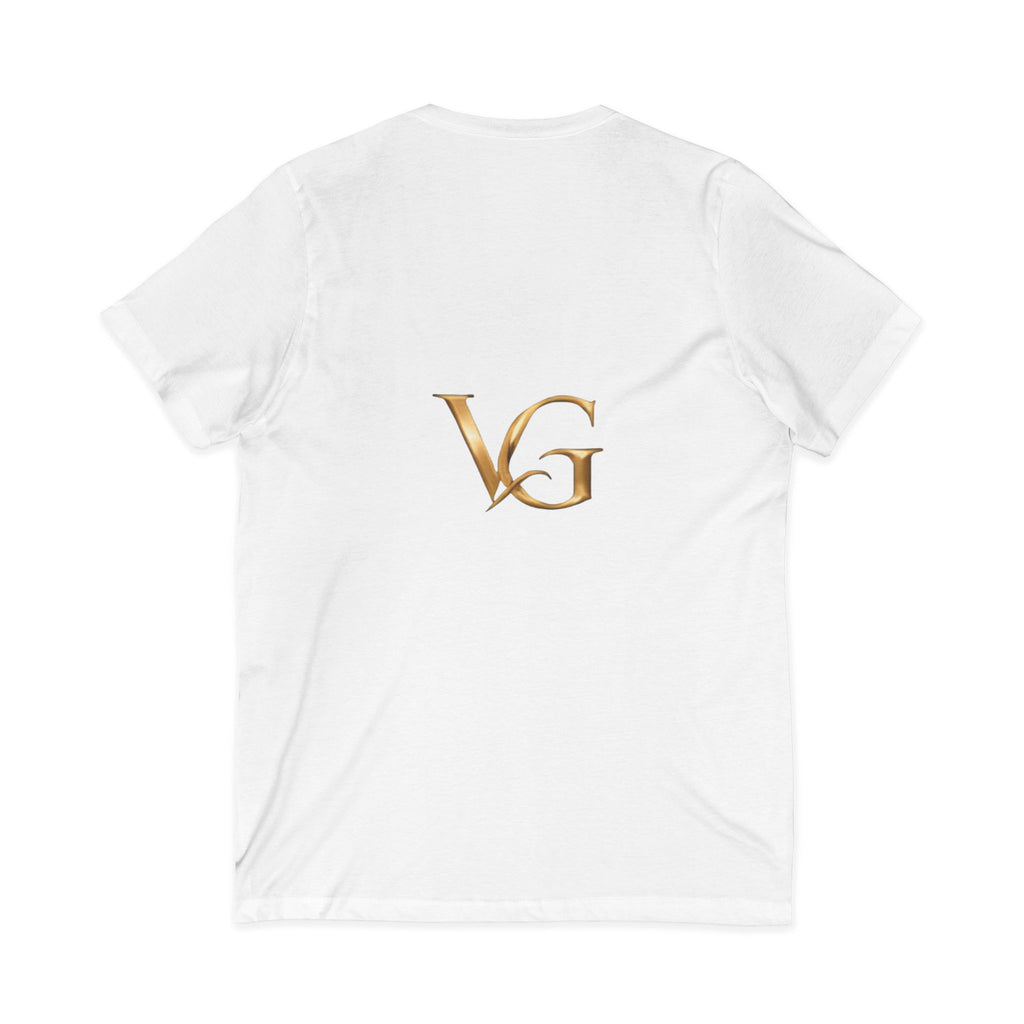 VG Gold Monogram V-Neck Tee
