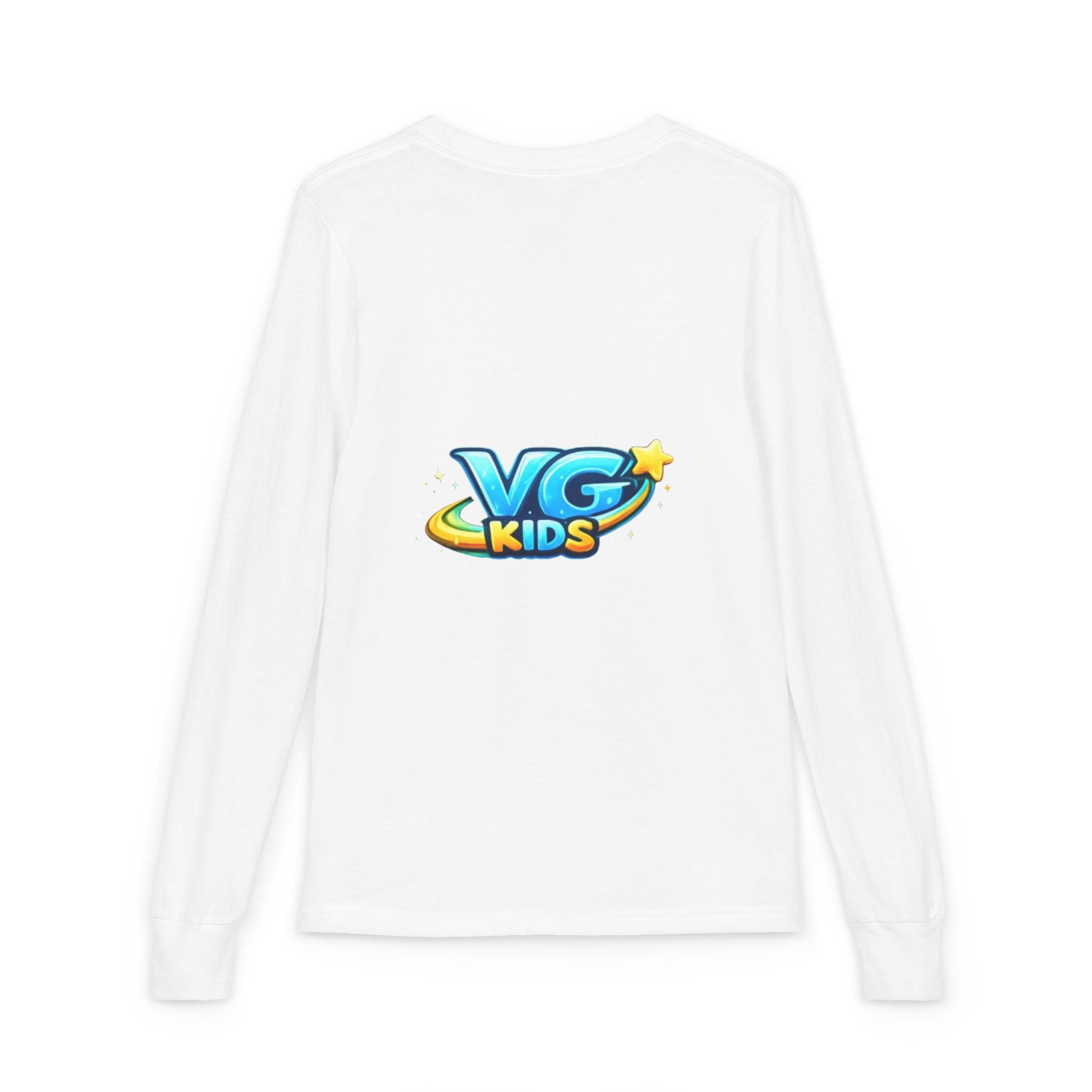 VG Kids Long Sleeve Tee — Youth Jersey Kids' Shirt with Colorful Logo