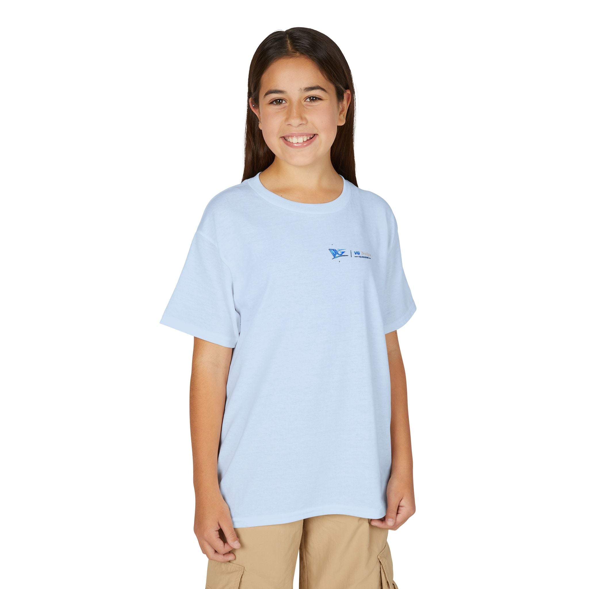 Youth T-Shirt — Blue VG Logo Graphic Performance Tee