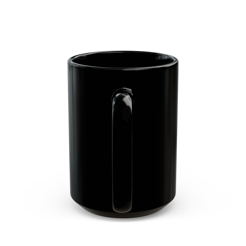 Black Logo Mug — WG Design Blue Monogram Coffee Cup (11oz & 15oz)
