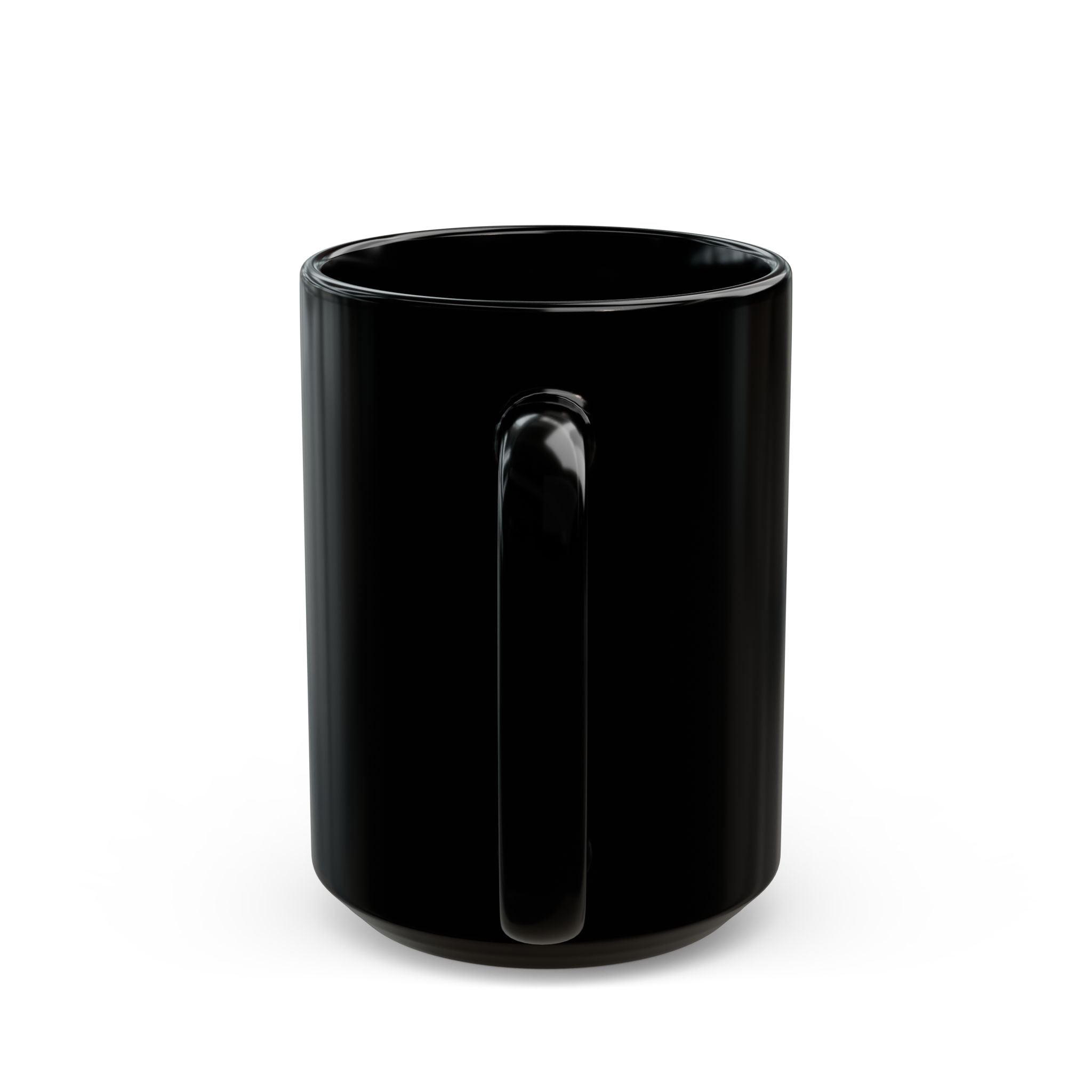 Black Logo Mug — WG Design Blue Monogram Coffee Cup (11oz & 15oz)