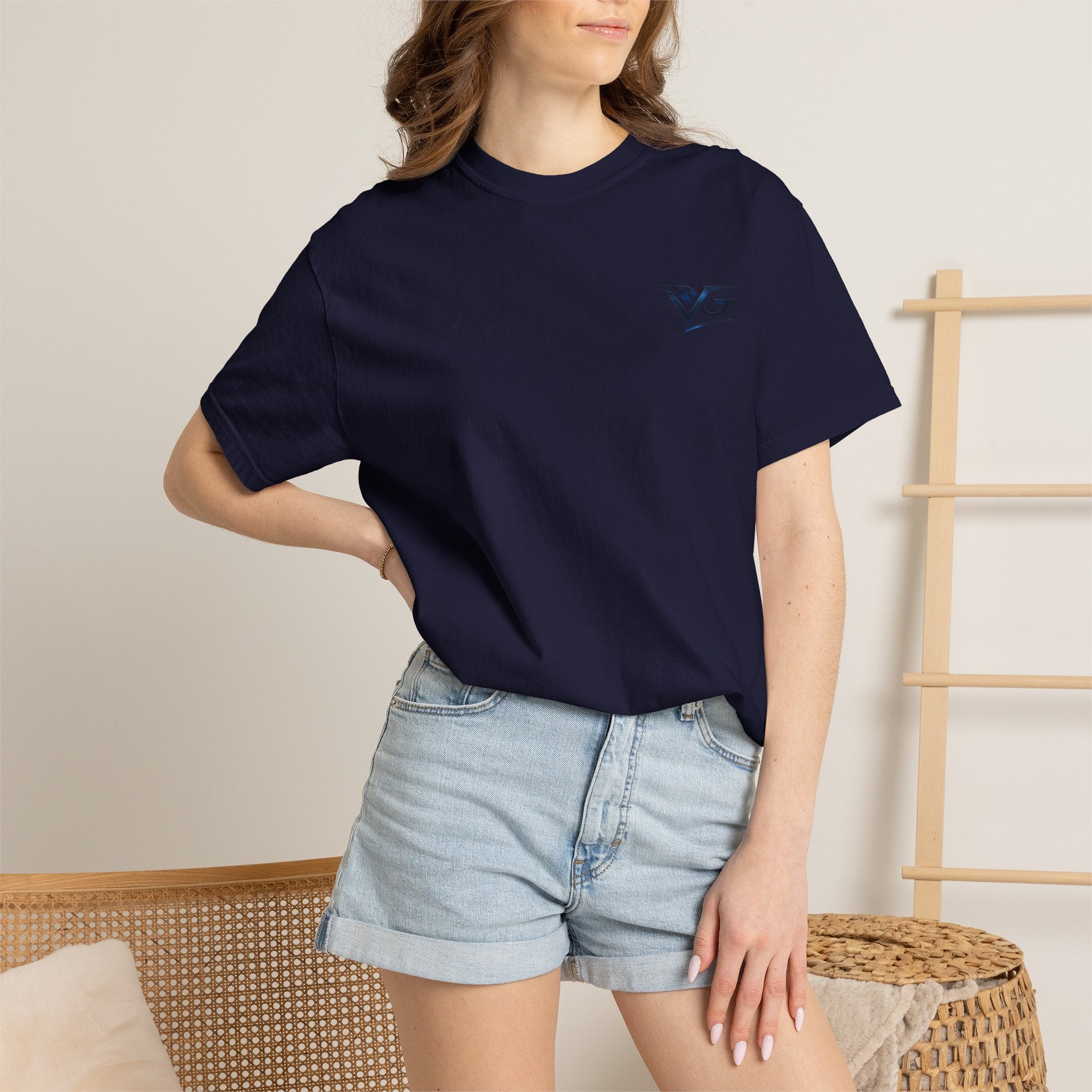 VG Logo T‑Shirt — Minimal Chest & Back Graphic Tee