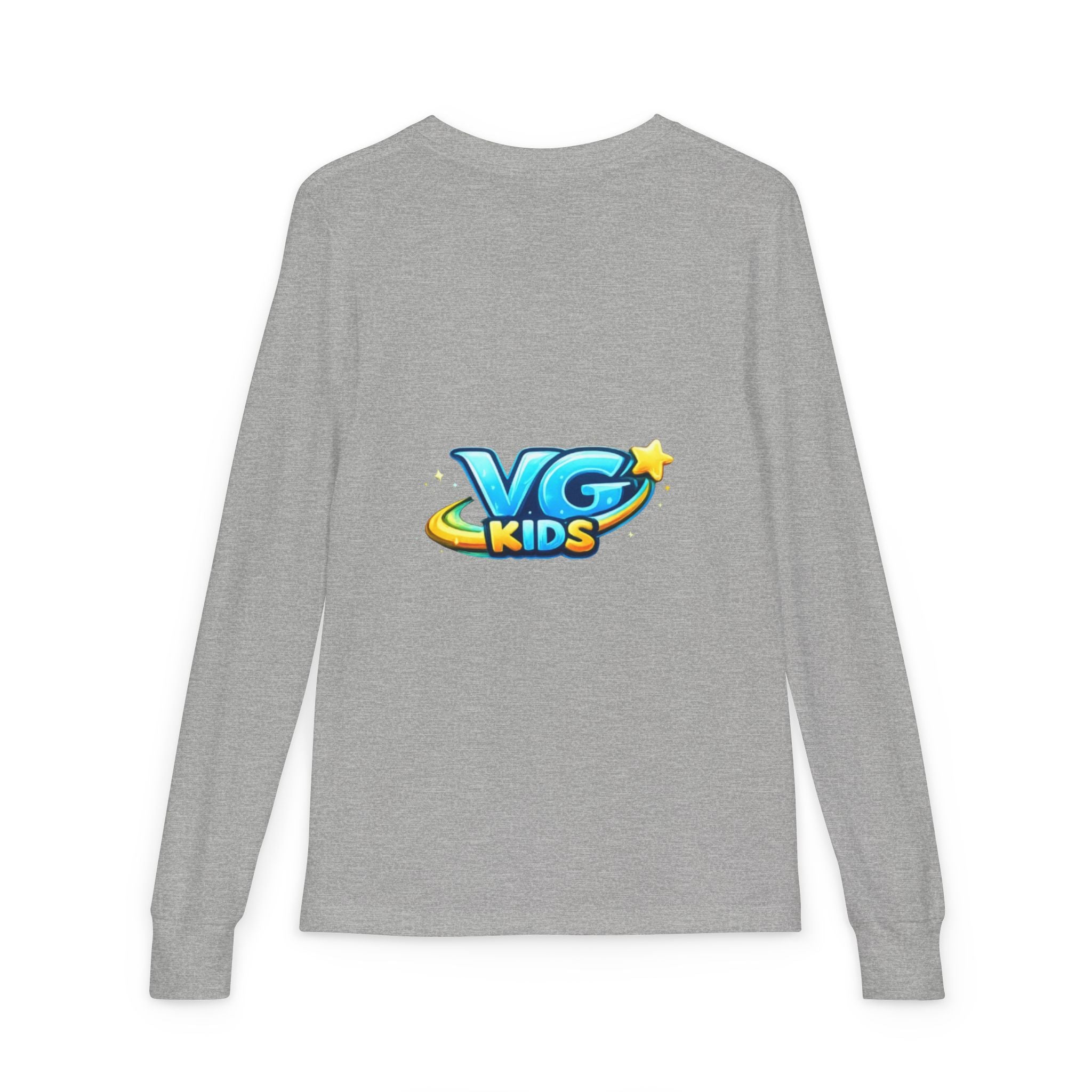 VG Kids Long Sleeve Tee — Youth Jersey Kids' Shirt with Colorful Logo