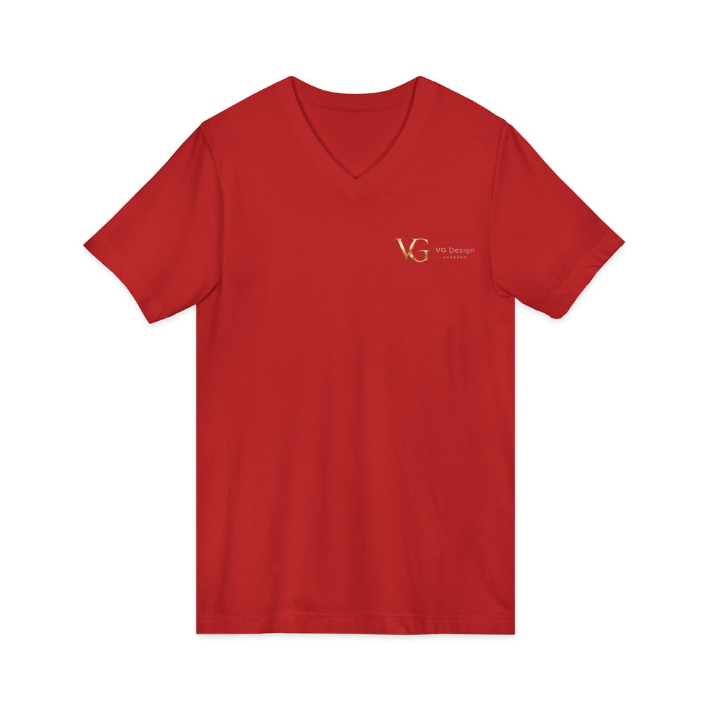 VG Gold Monogram V-Neck Tee