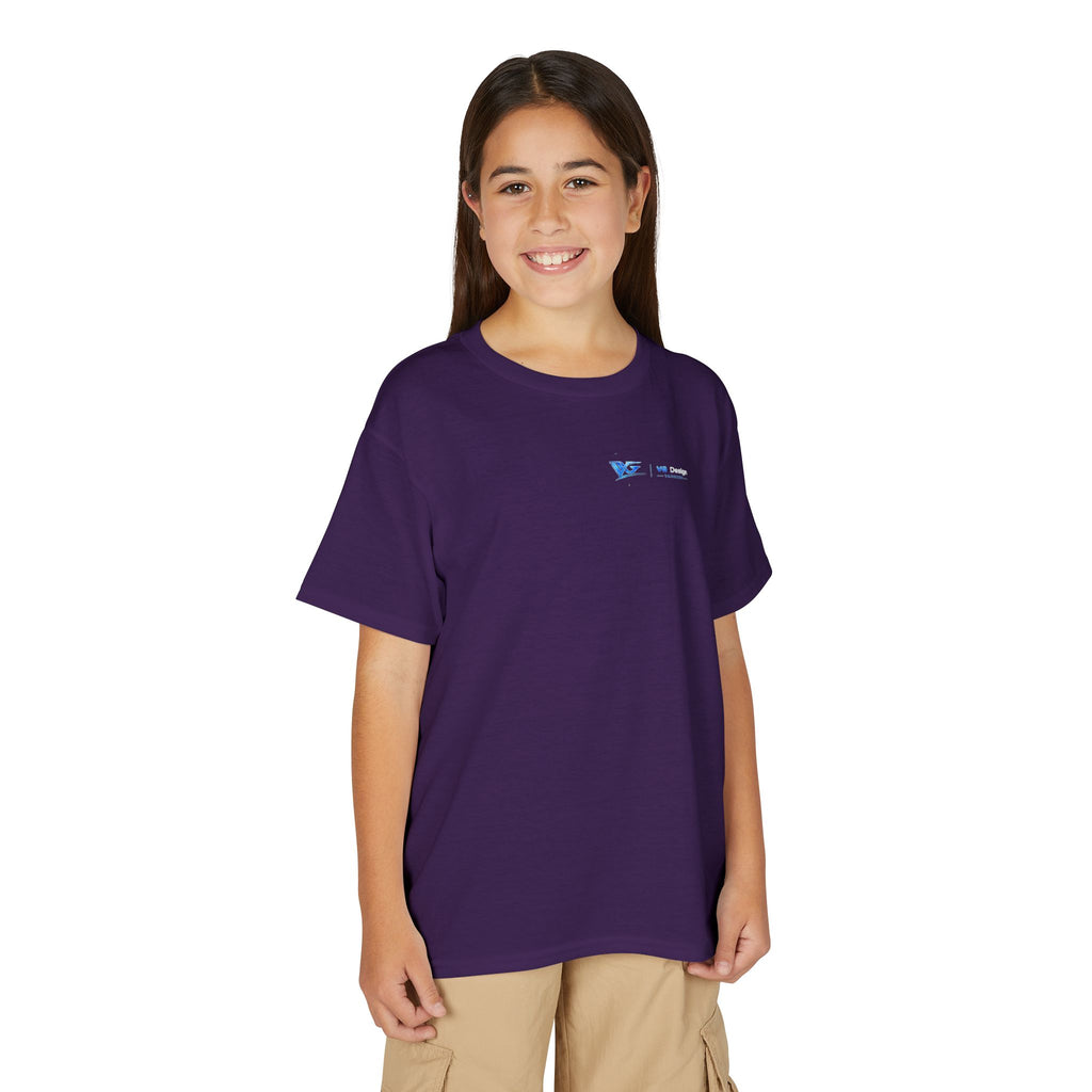 Youth T-Shirt — Blue VG Logo Graphic Performance Tee