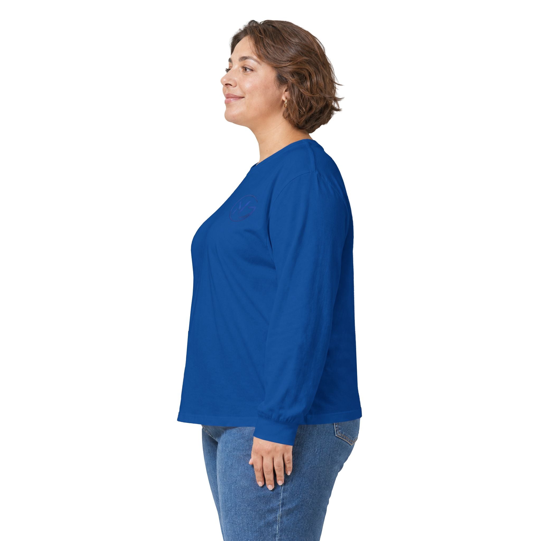 Long Sleeve Tee — Minimal WG Logo Cotton Shirt